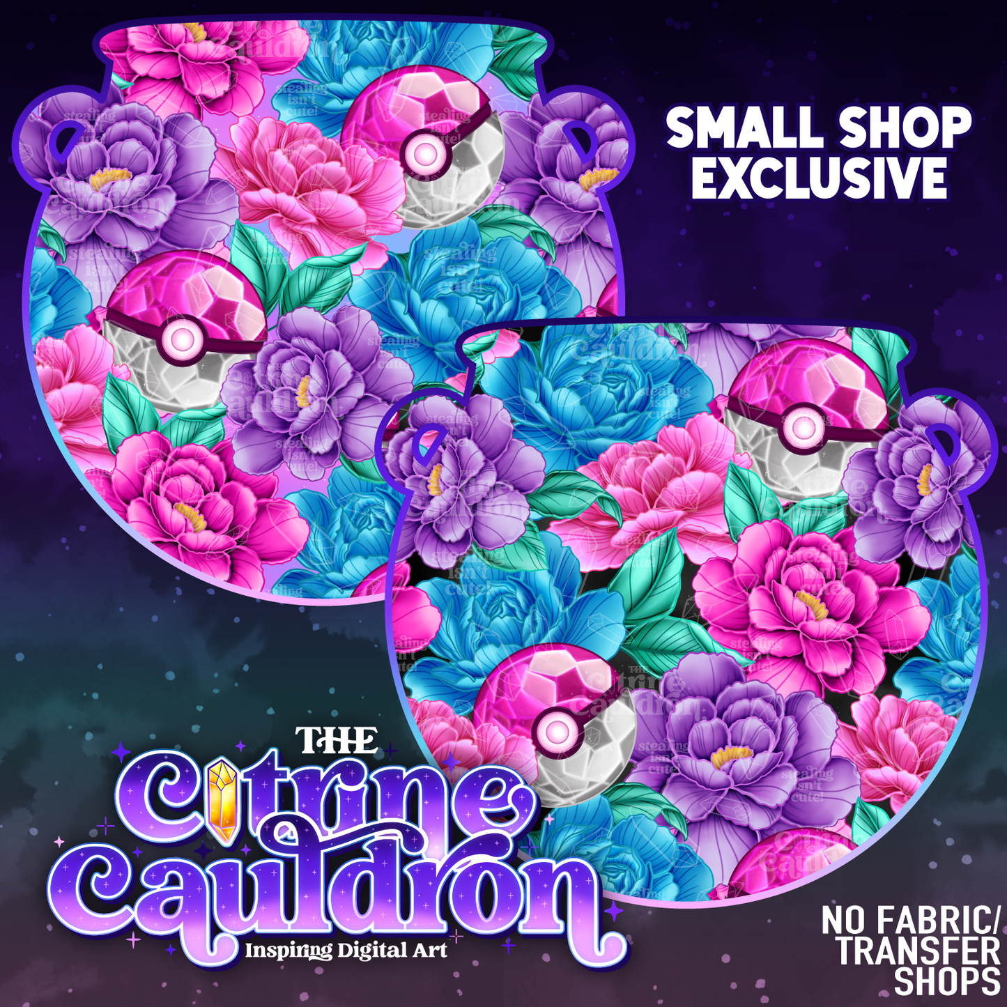 Poke Cuties Collection - Seamless & PNG Bundle - SMALL SHOP