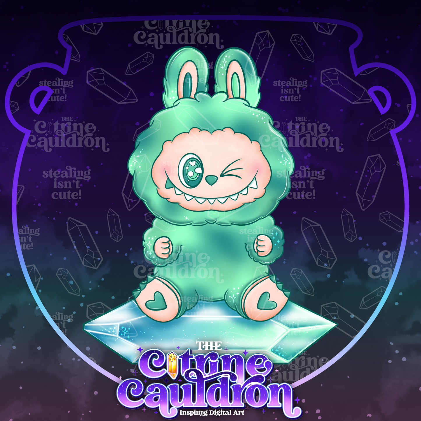 Big Into Crystal - Sublimation PNG