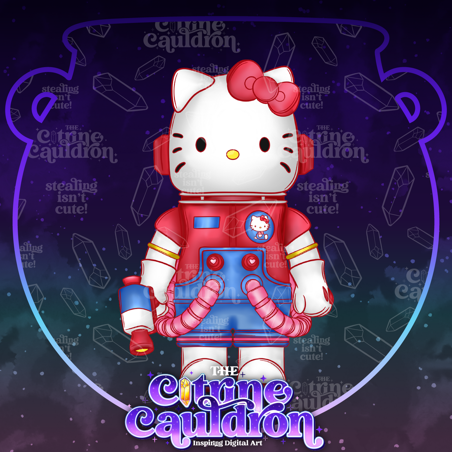 Space Kitty - Sublimation PNG