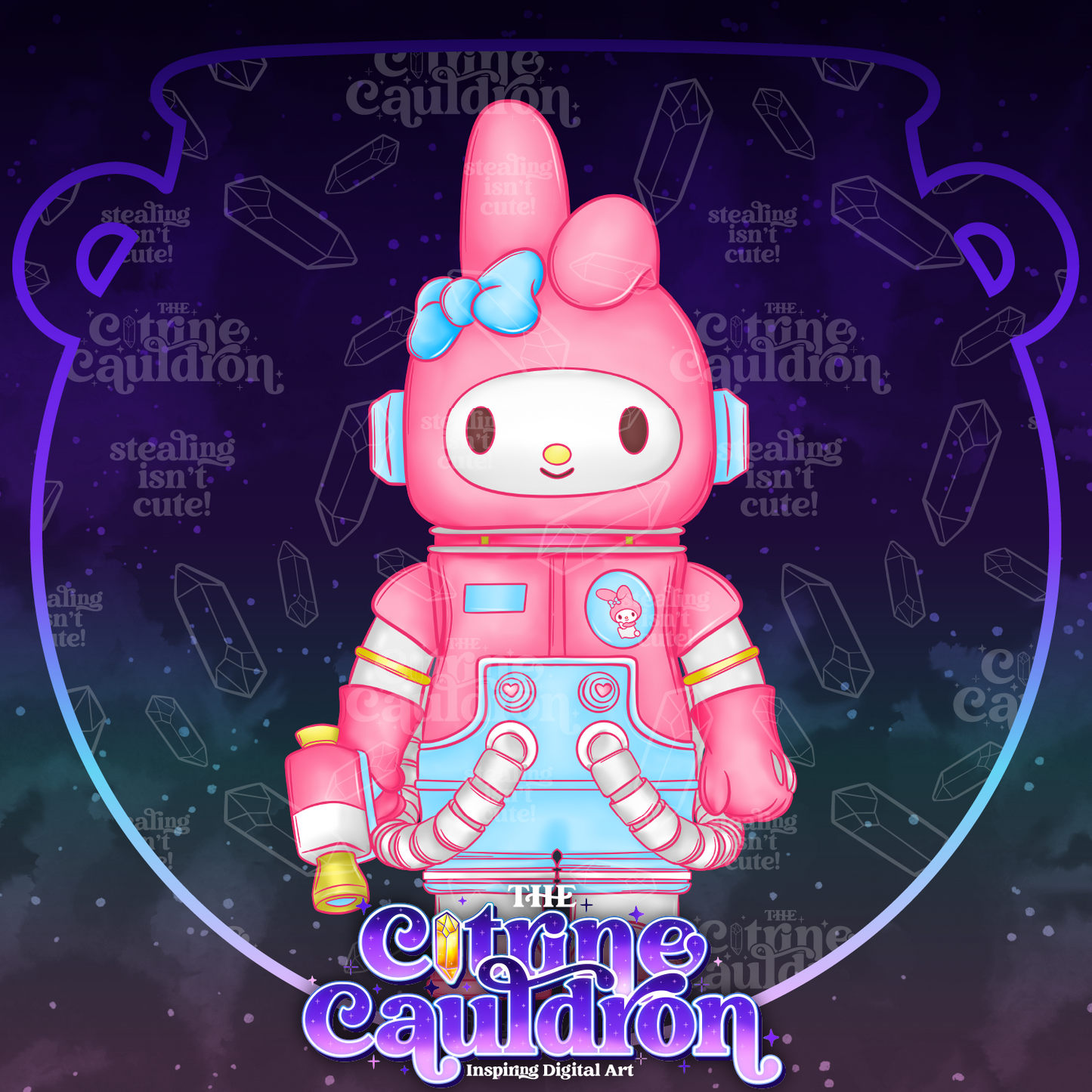 Space Kitty - Sublimation PNG