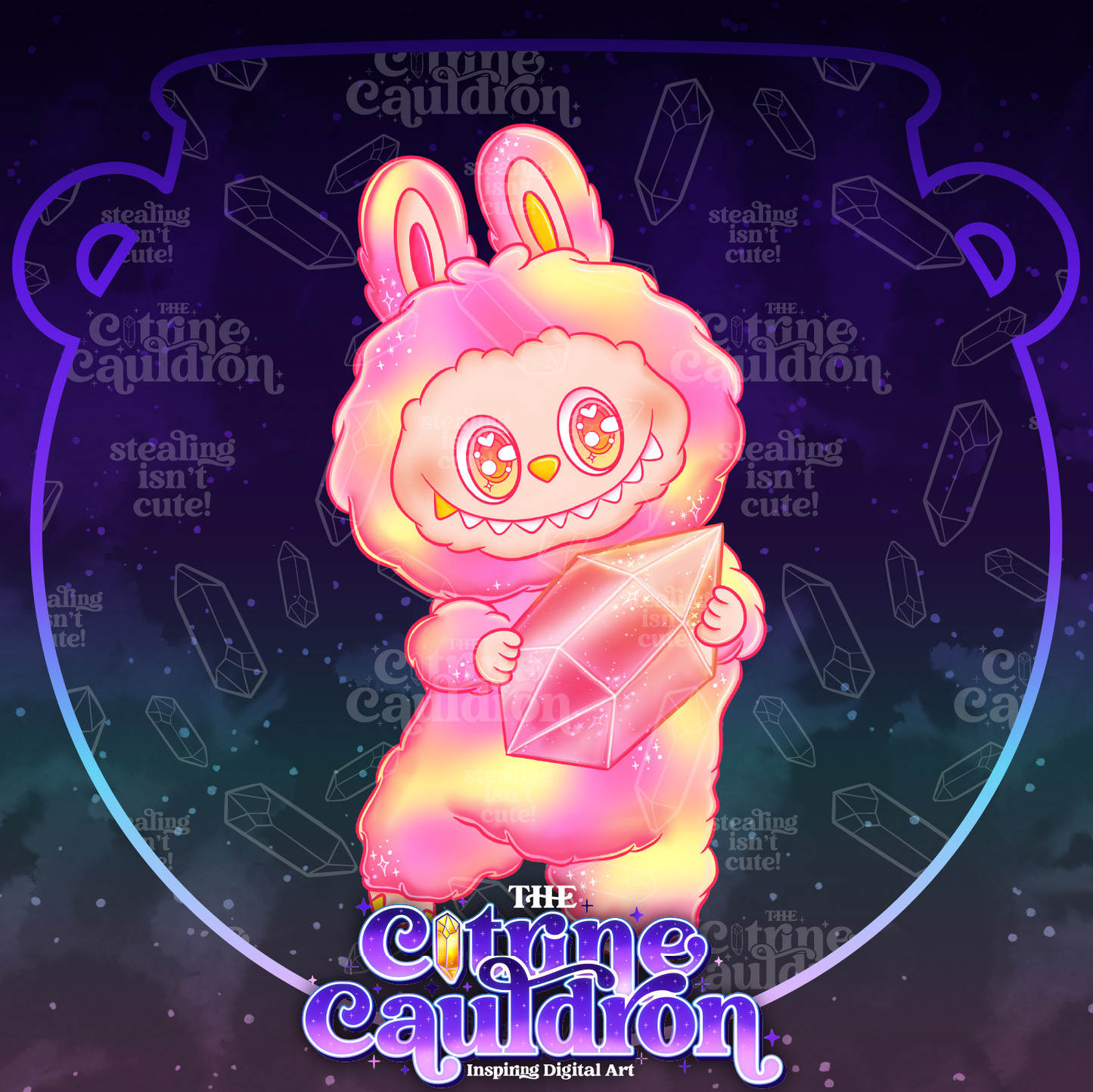 Big Into Crystal - Sublimation PNG