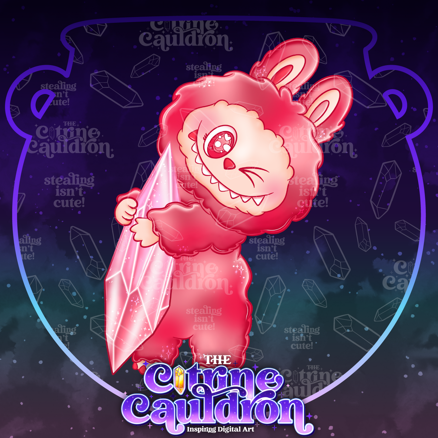 Big Into Crystal - Sublimation PNG