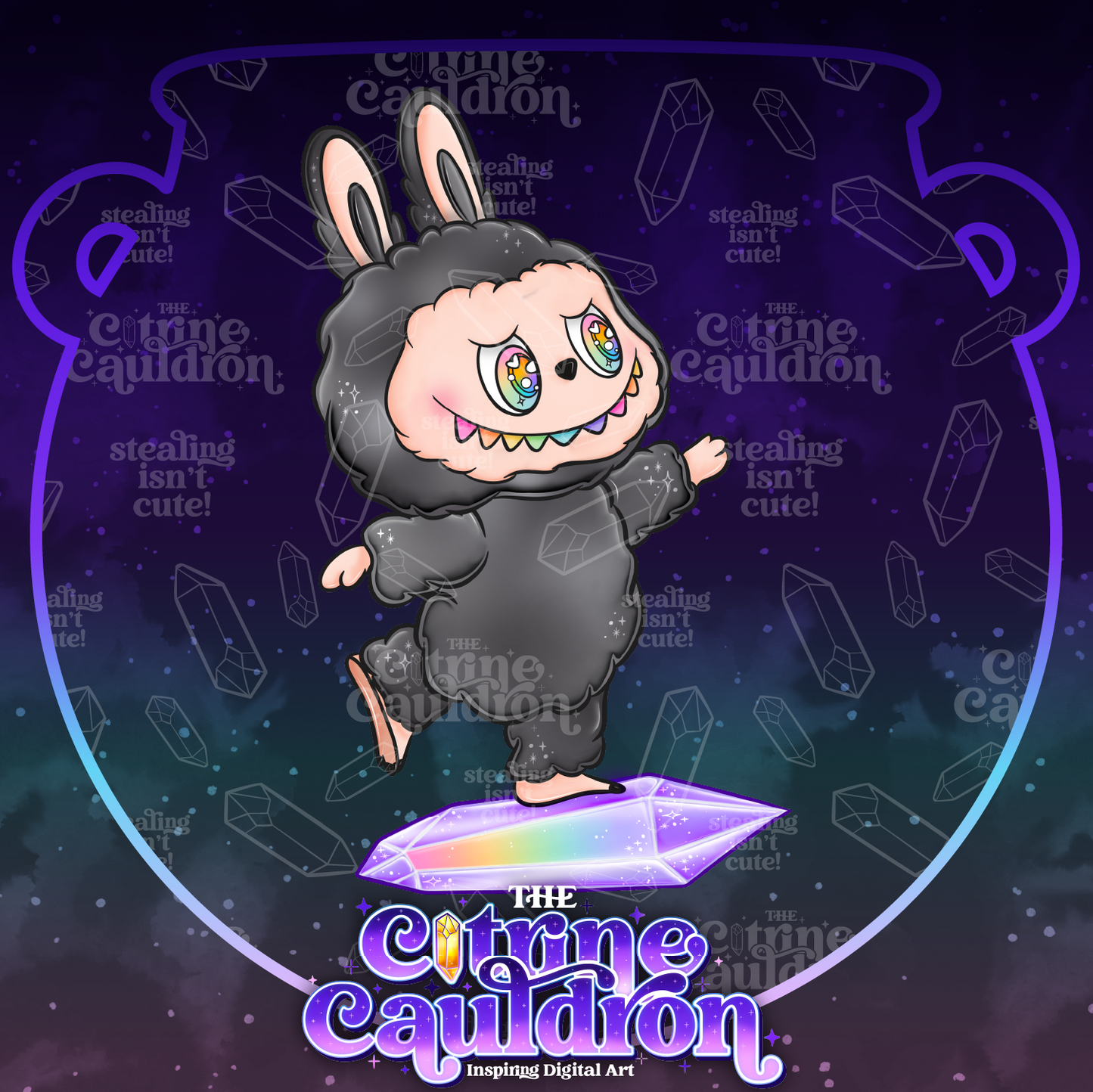 Big Into Crystal - Sublimation PNG