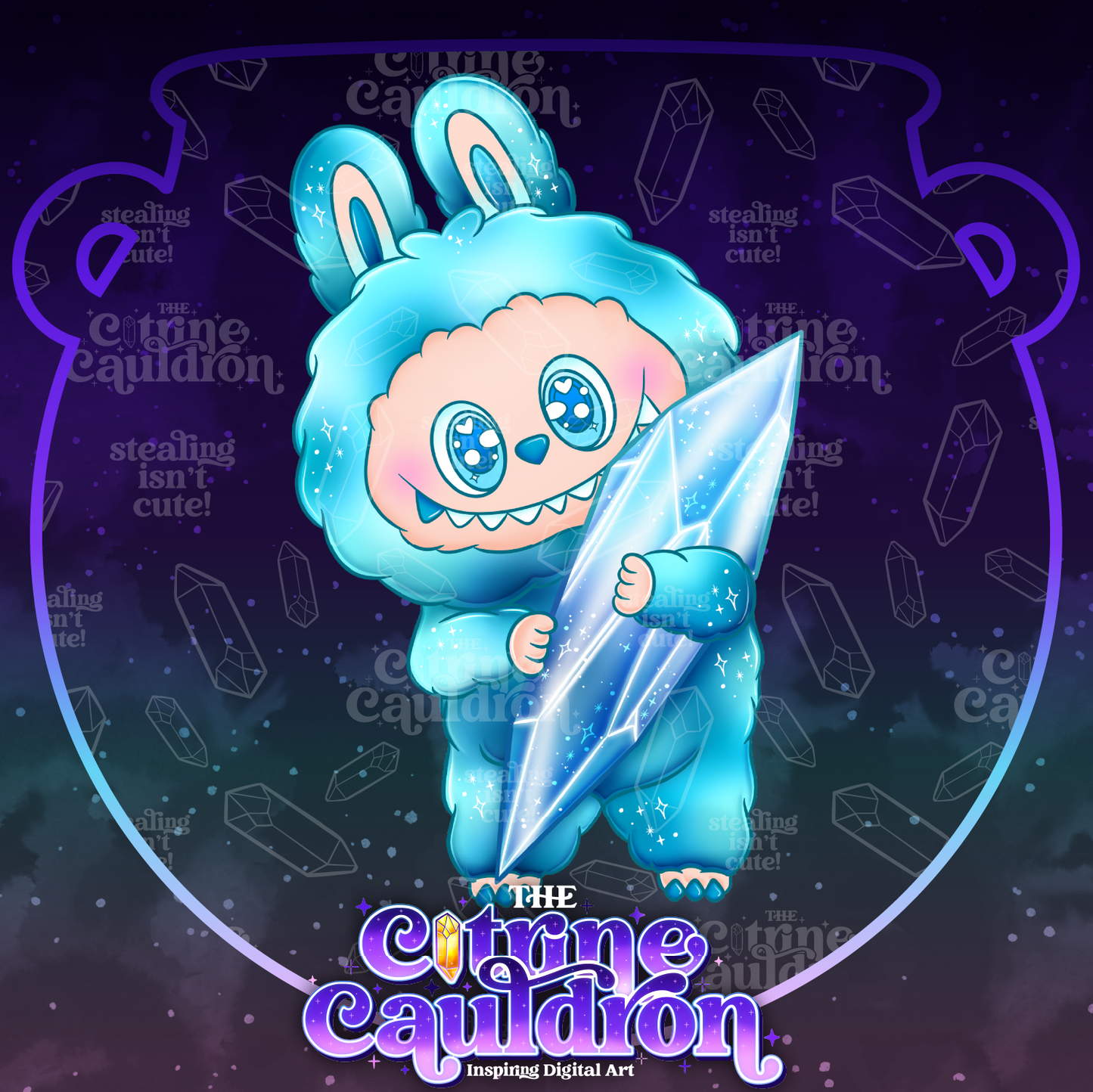 Big Into Crystal - Sublimation PNG