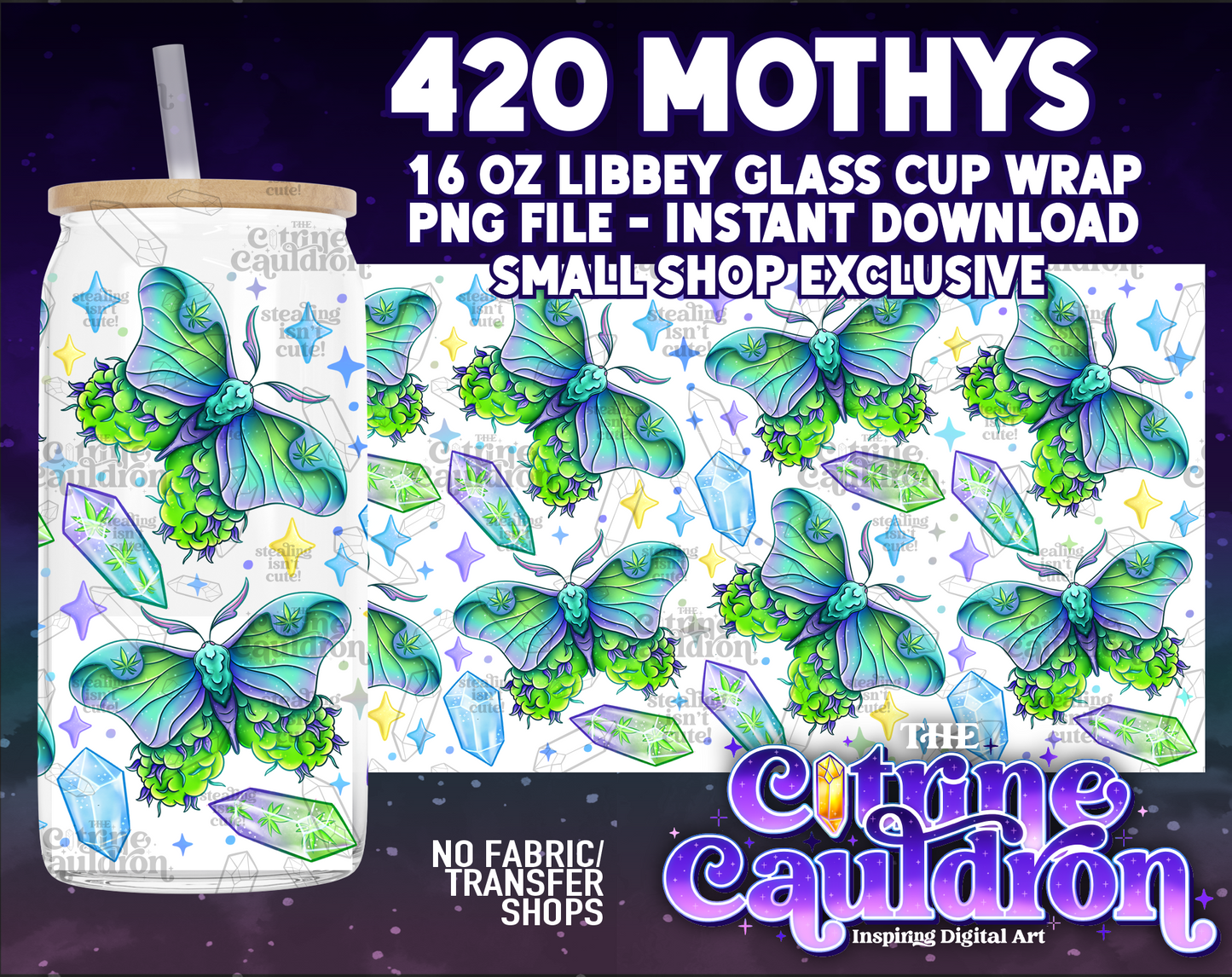 420 Mothys - PNG Wrap for Libbey 16oz Glass Can - SMALL SHOP