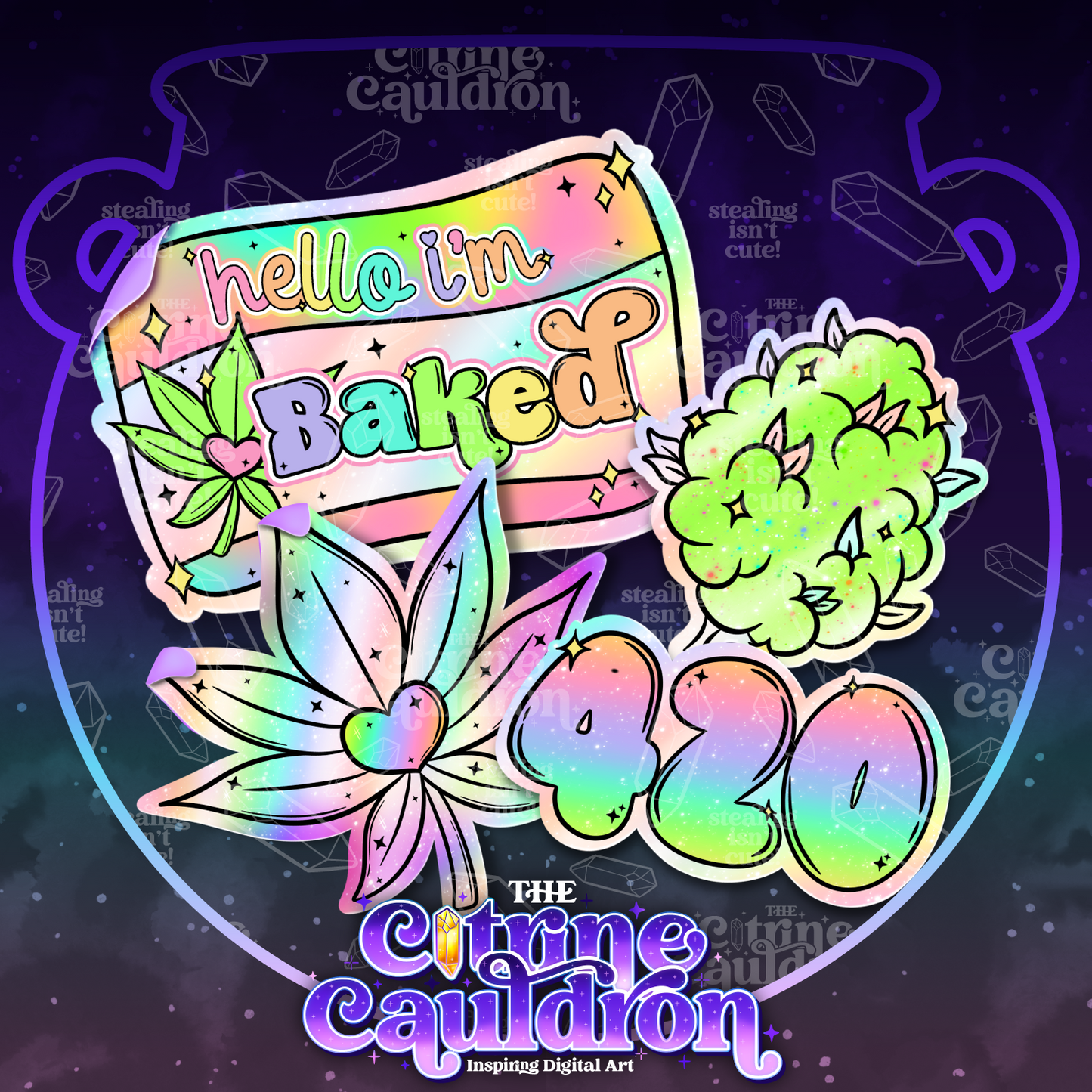 420 Stickers - Sublimation PNG - SMALL SHOP