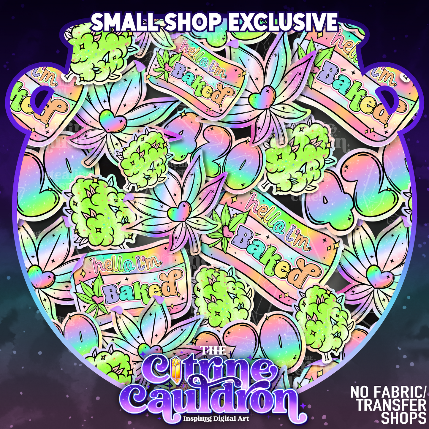 420 Stickers - Seamless - SMALL SHOP