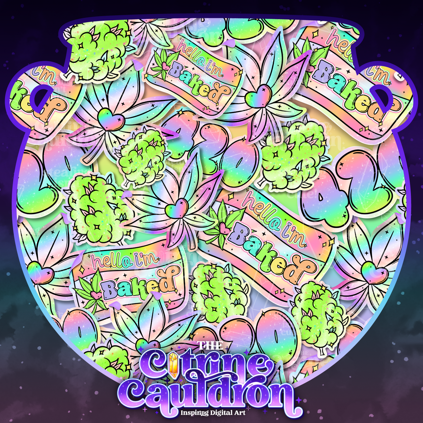 420 Stickers - Seamless - SMALL SHOP
