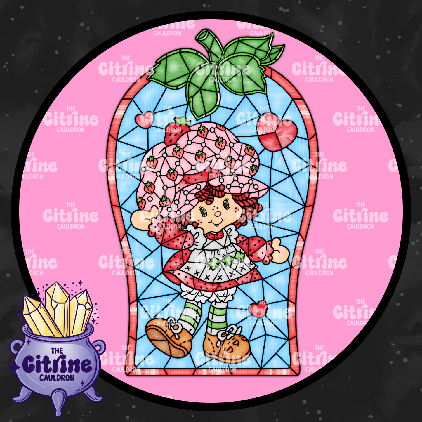 Strawberry Glass - Sublimation PNG