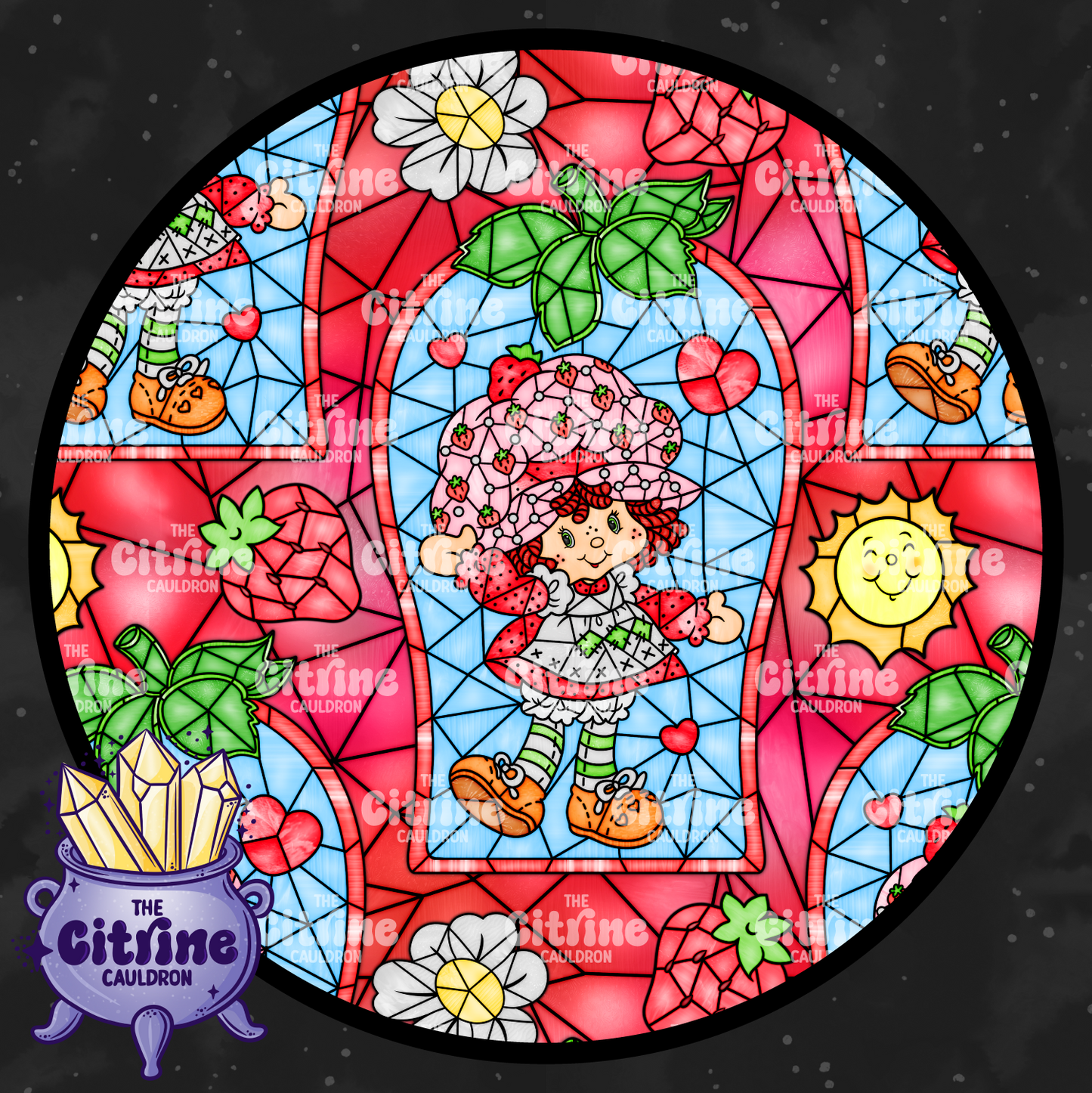 Strawberry Glass - Seamless