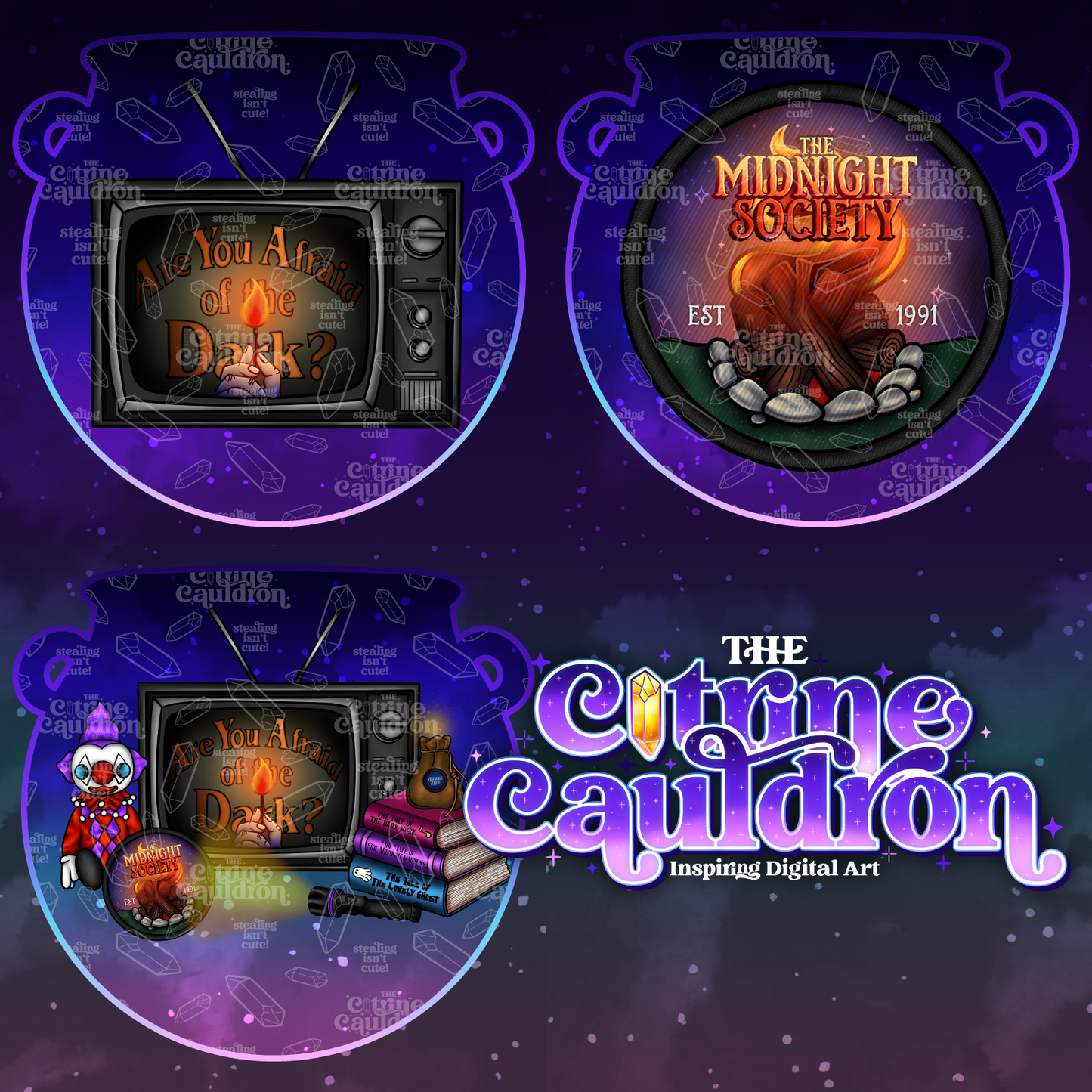 90s TV Collection - Seamless & PNG Bundle SMALL SHOP