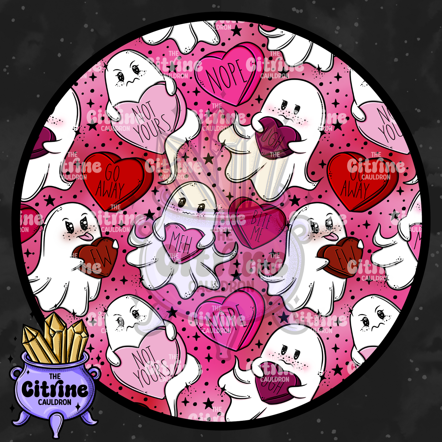 Anti Love Ghosties - Seamless