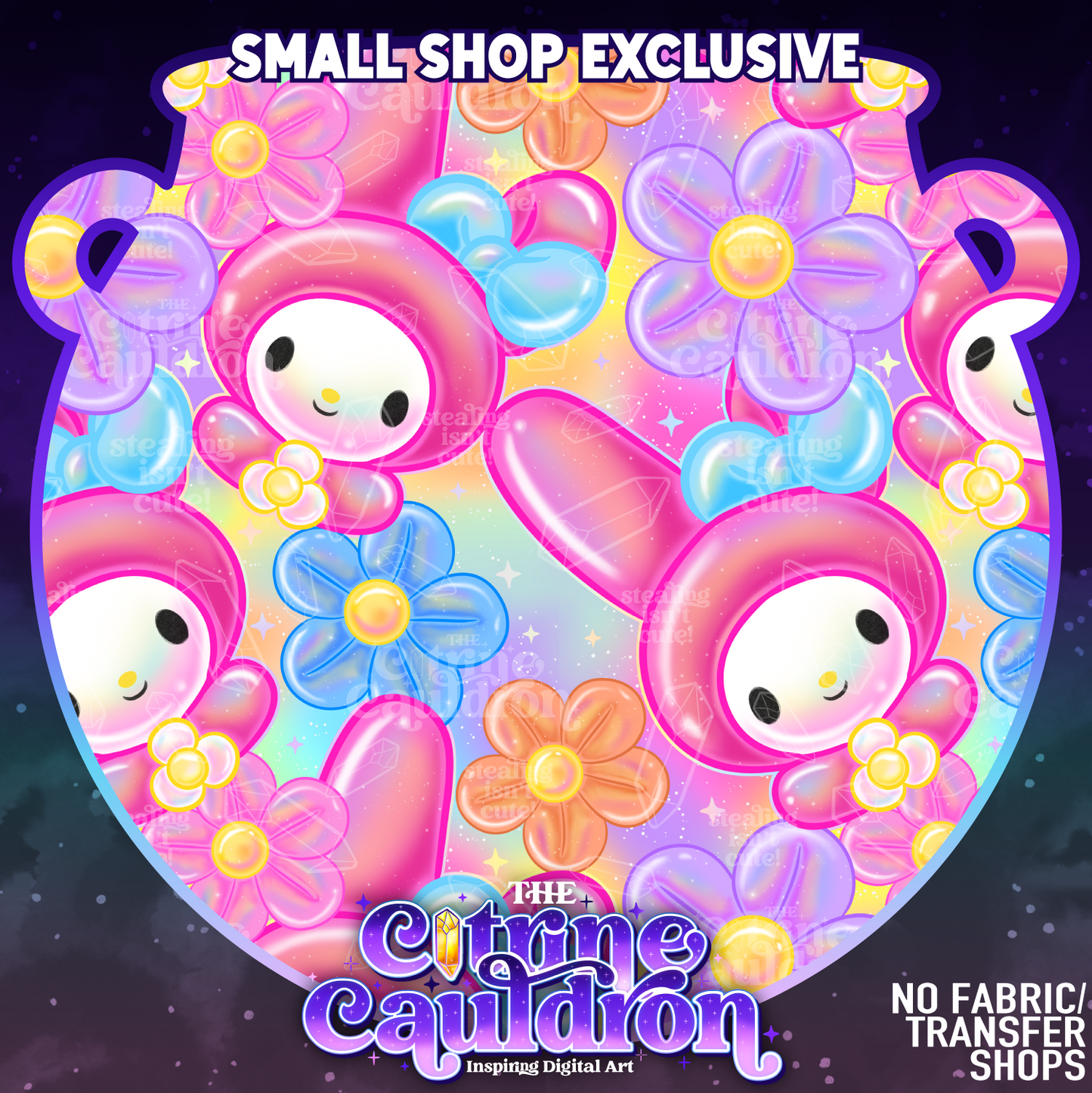 Hello Balloon Rainbow - Seamless - SMALL SHOP