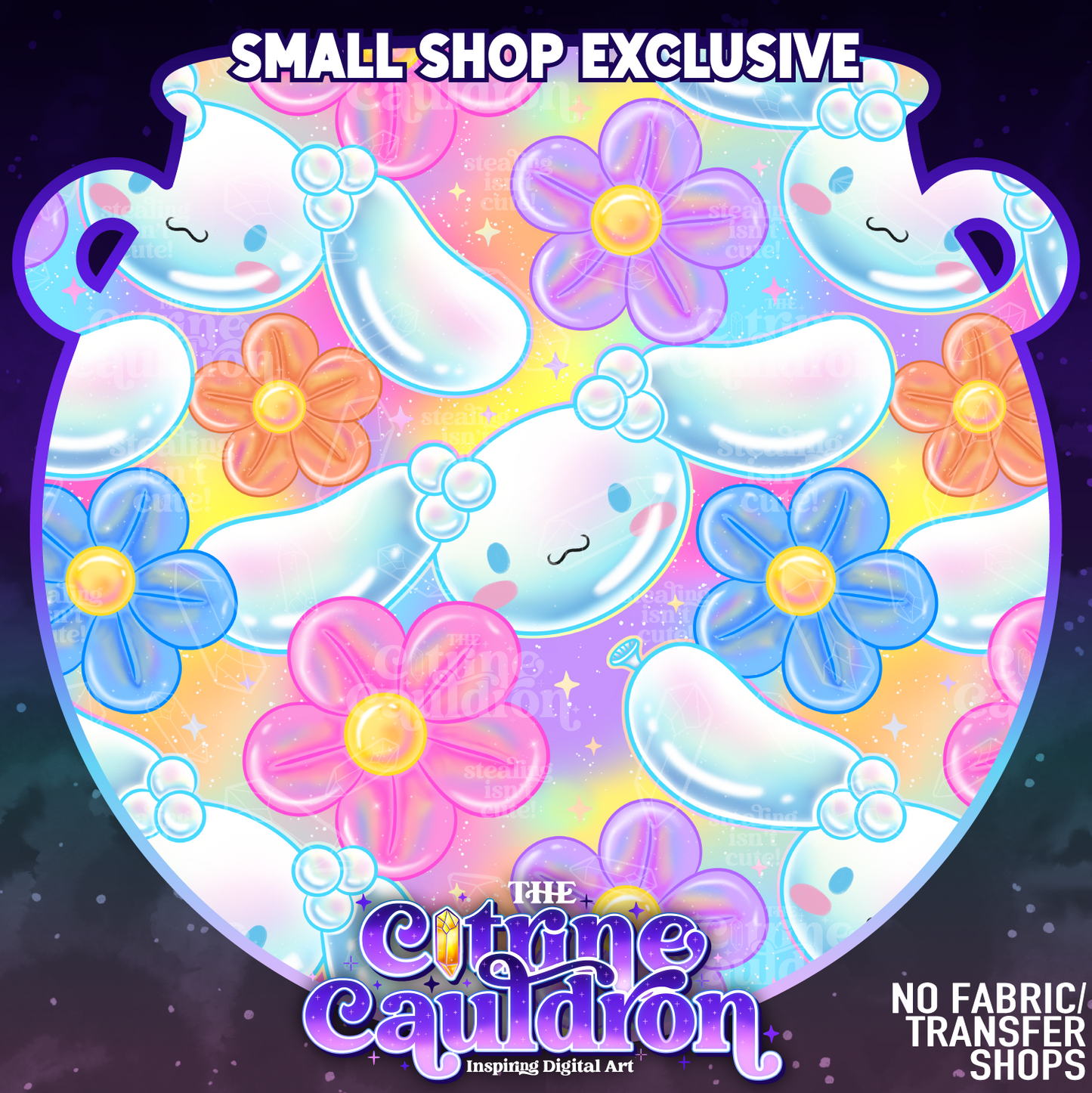 Hello Balloon Rainbow - Seamless - SMALL SHOP