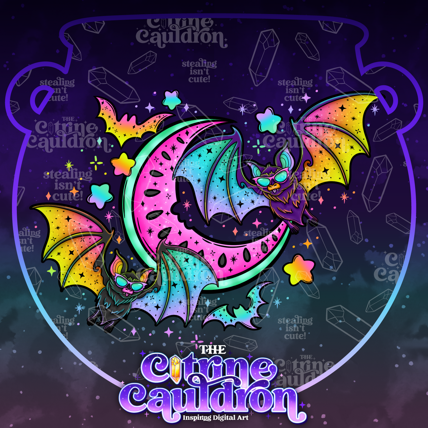 Batty For Summer - Sublimation PNG