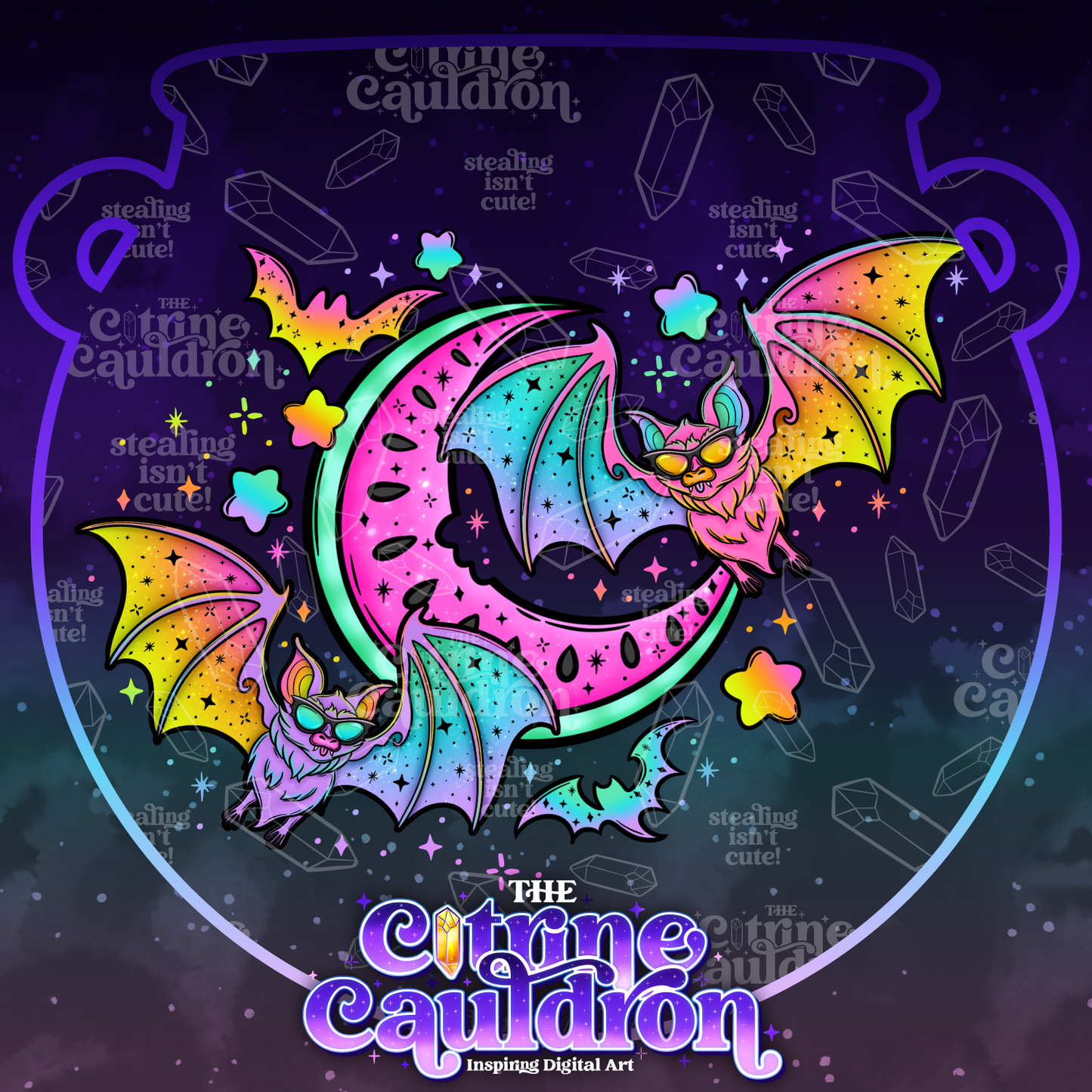 Batty For Summer - Sublimation PNG