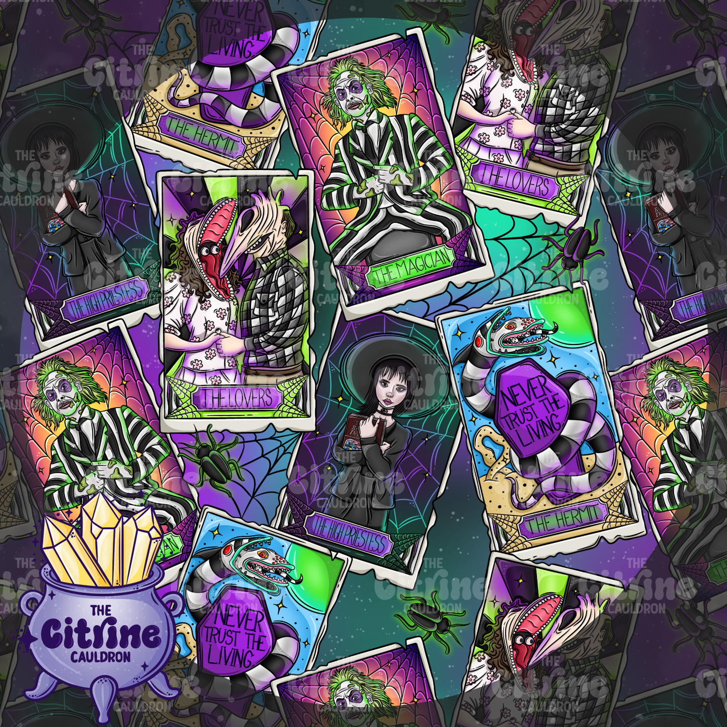 Beetle Tarot - Seamless