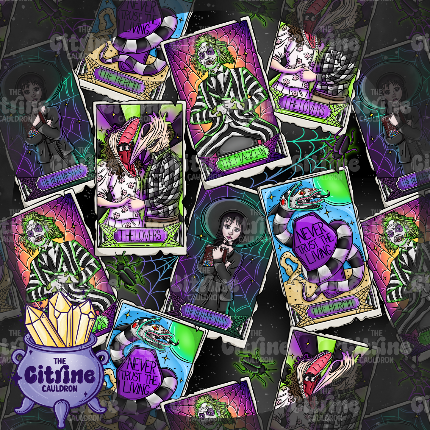 Beetle Tarot - Seamless