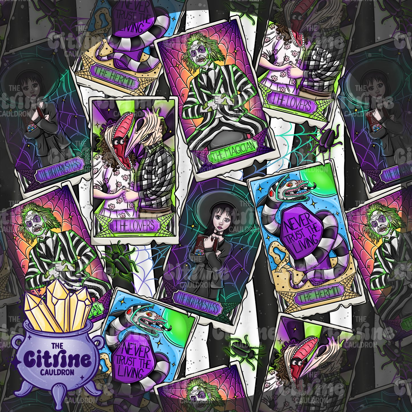 Beetle Tarot - Seamless