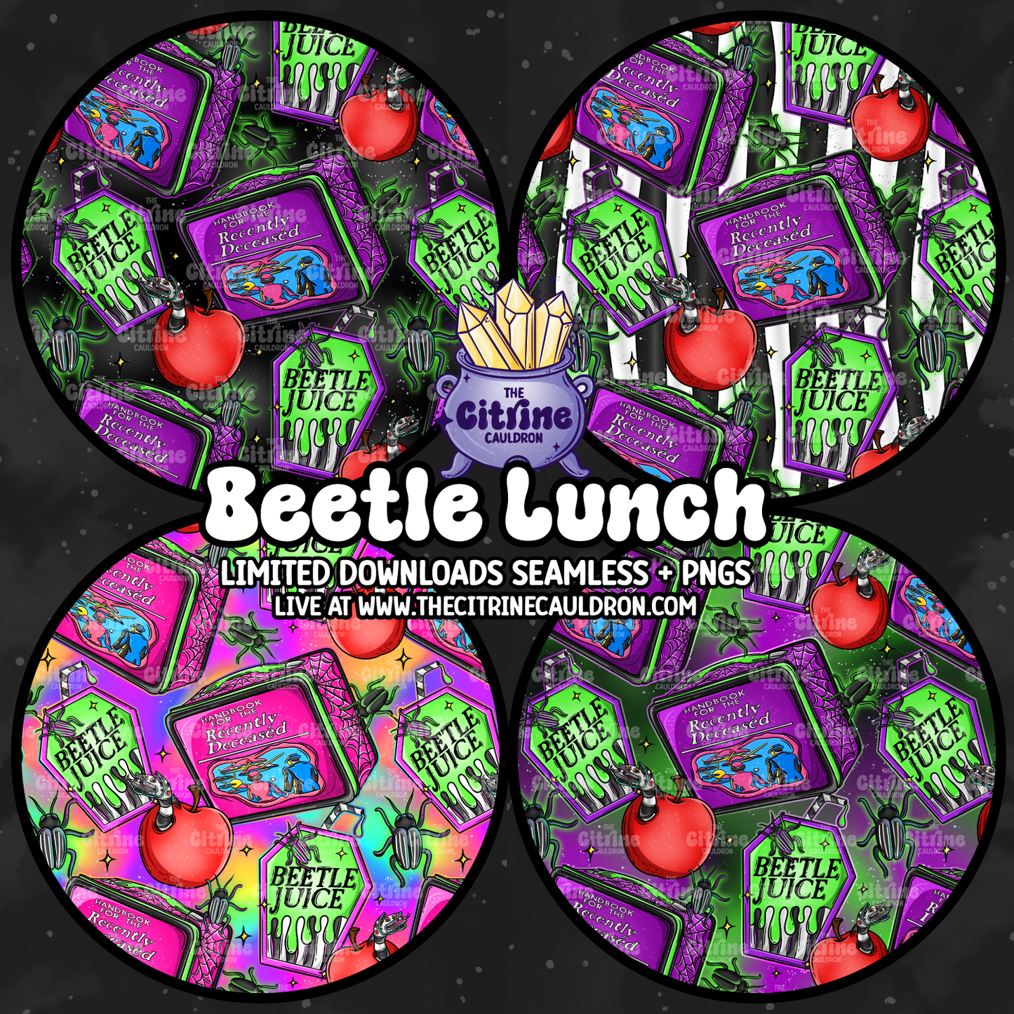 Beetle Collection - Seamless, Coordinates & PNG Bundle