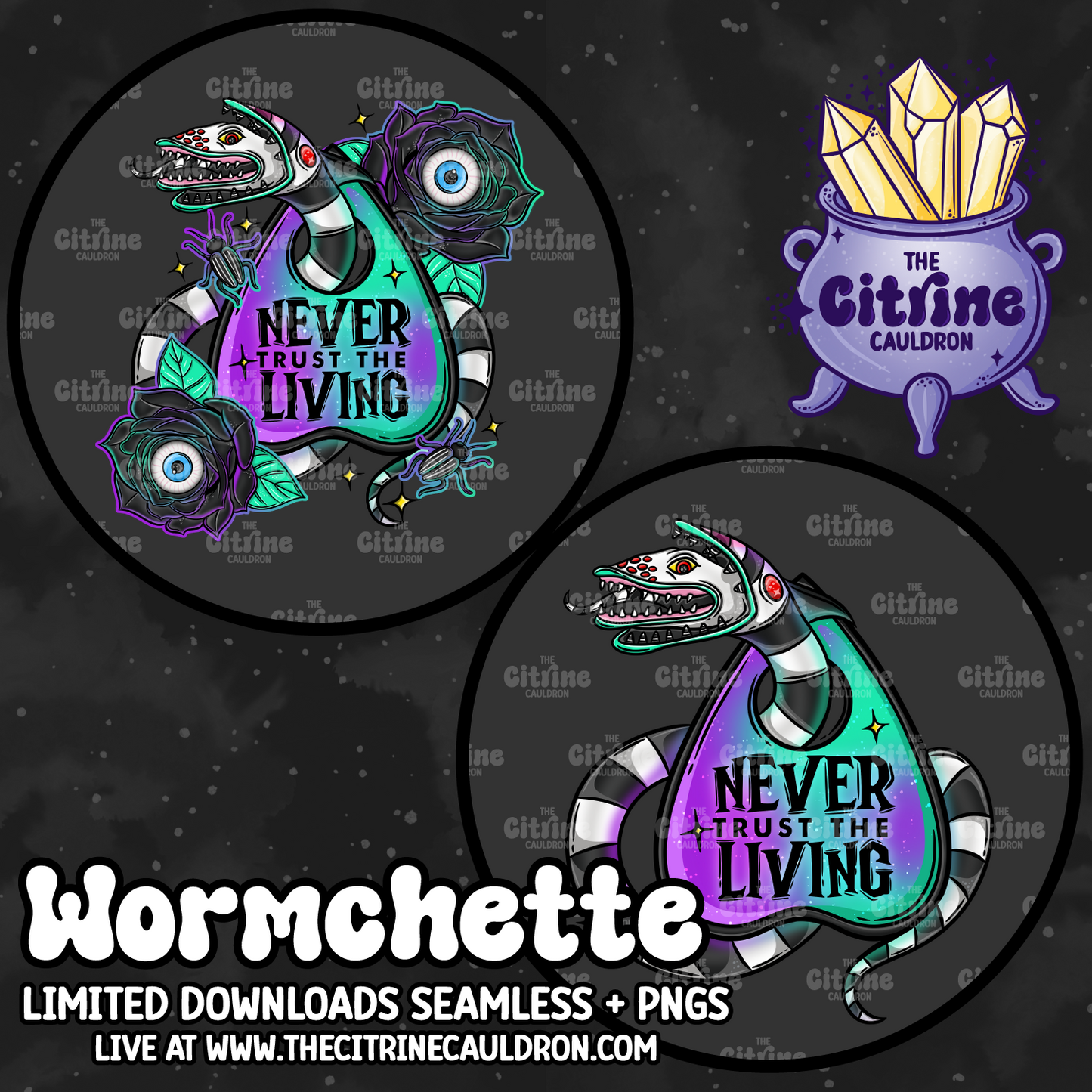 Wormchette - Sublimation PNG