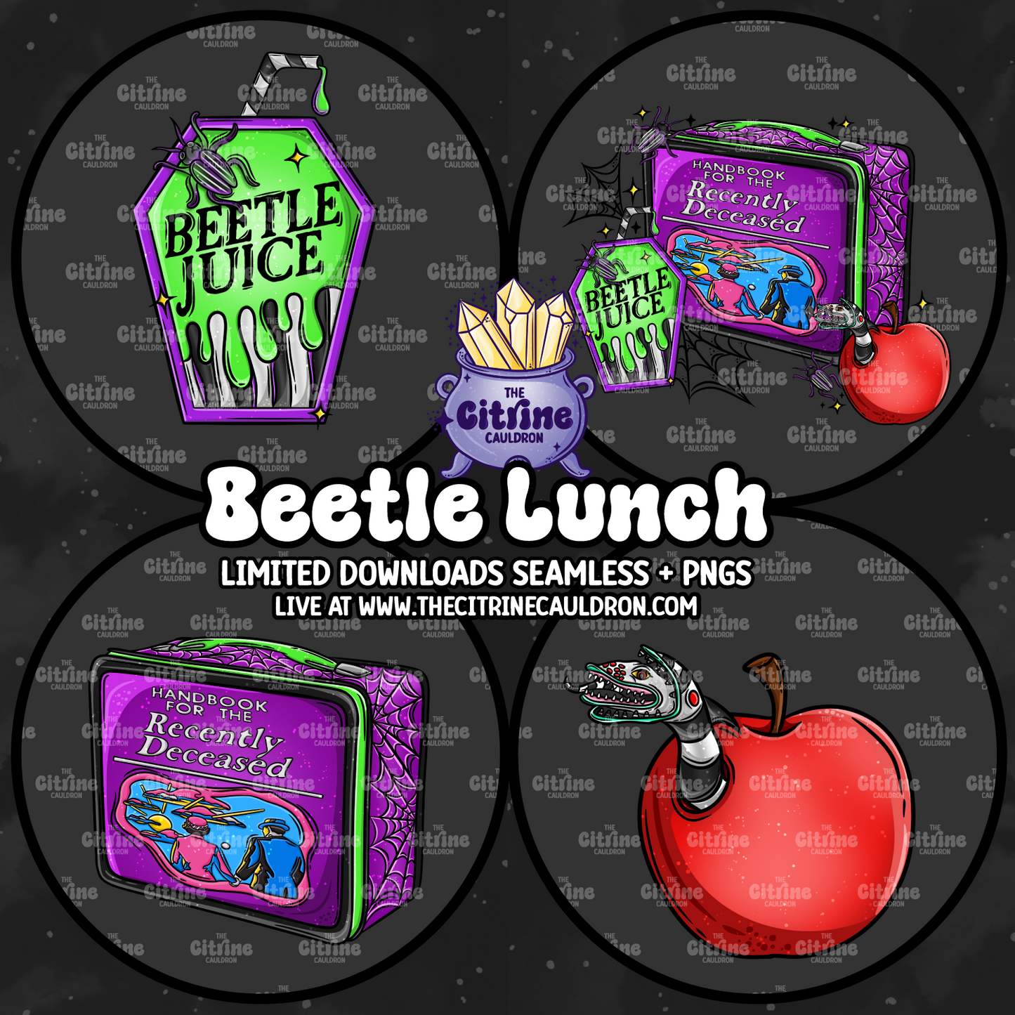 Beetle Collection - Seamless, Coordinates & PNG Bundle