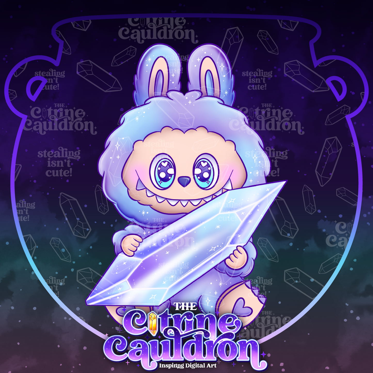 Big Into Crystal - Sublimation PNG