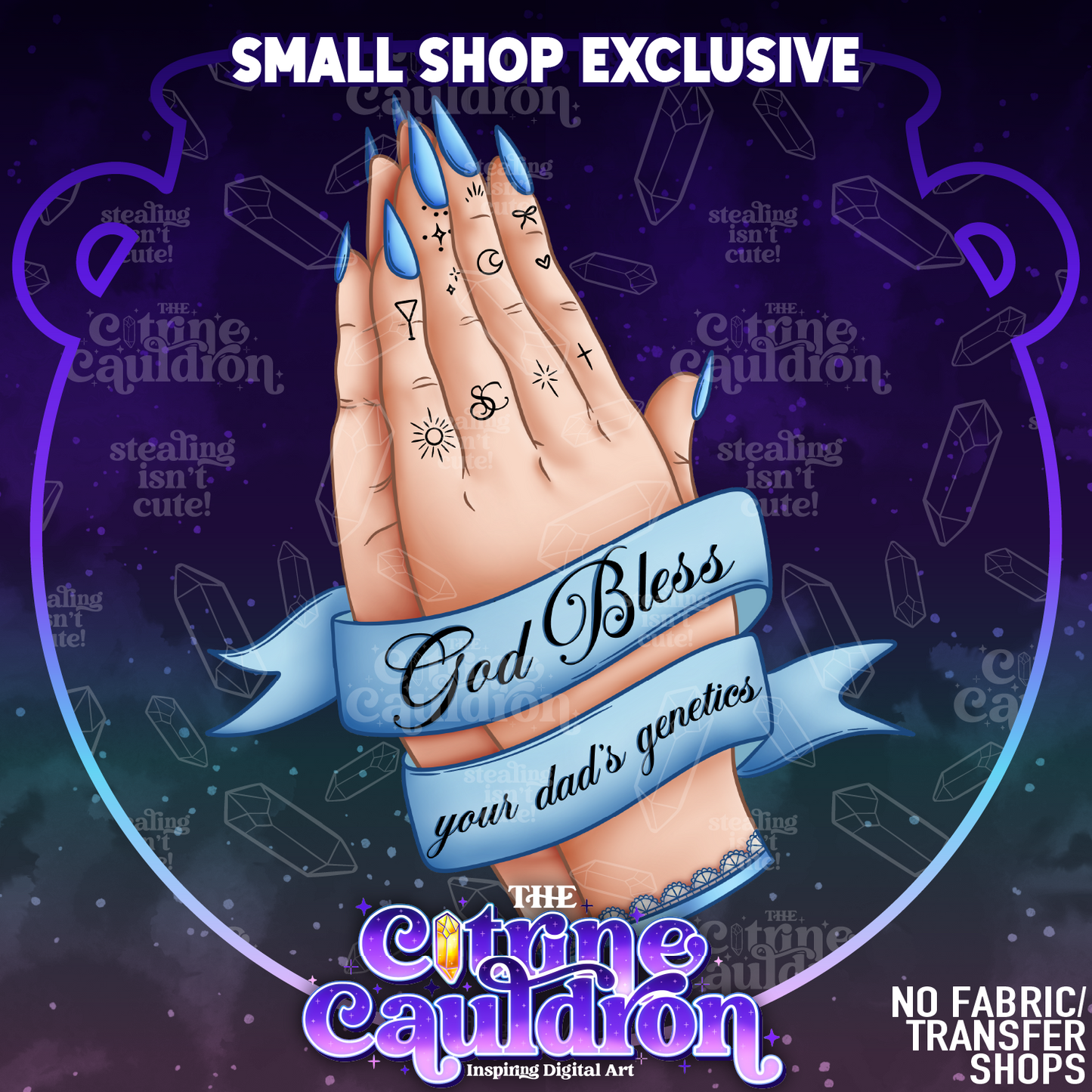 Blessed Genetics - Sublimation PNG - SMALL SHOP
