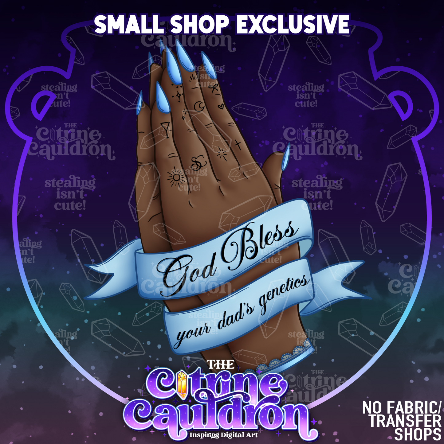 Blessed Genetics - Sublimation PNG - SMALL SHOP