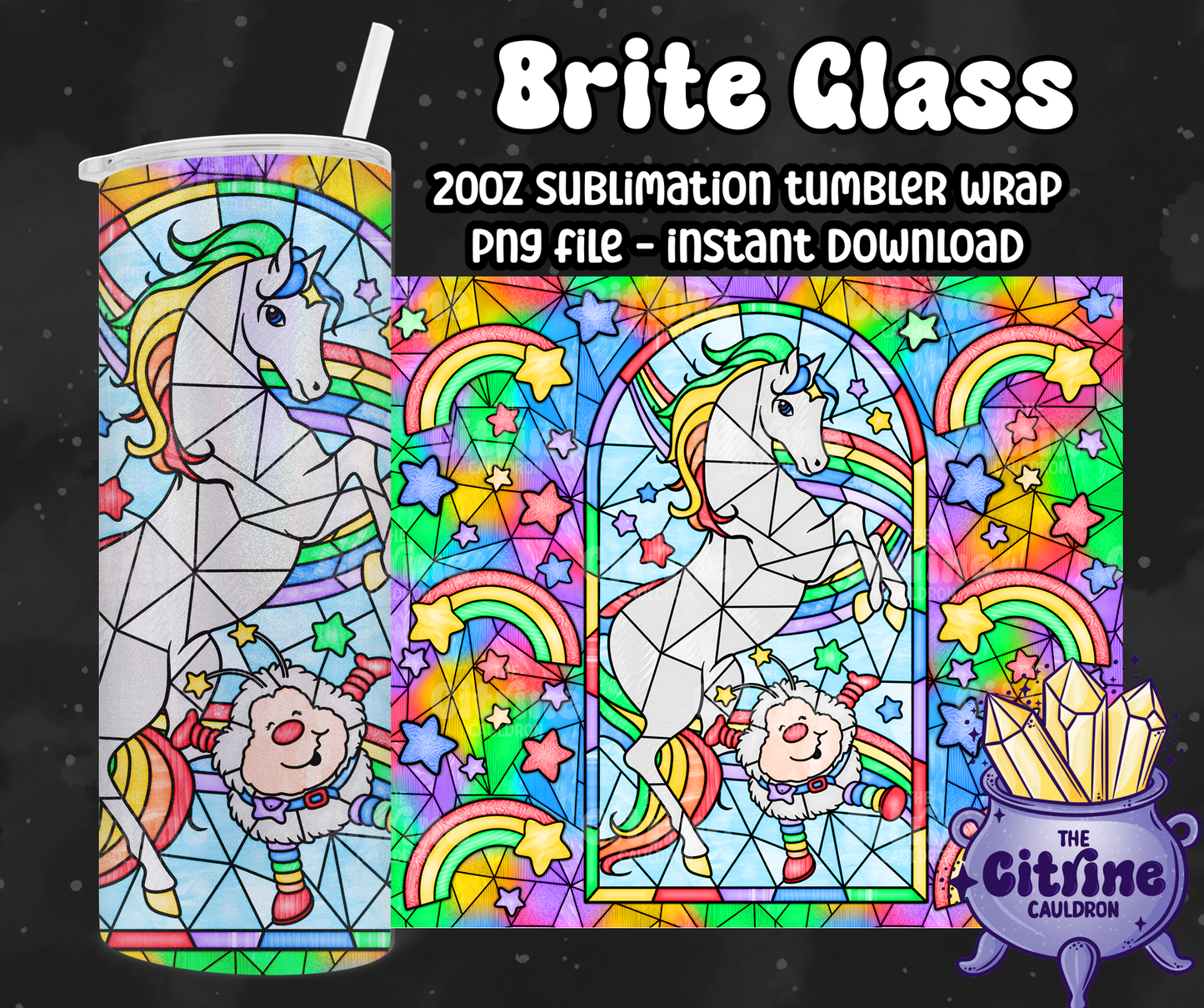 Brite Glass - PNG Wrap for Sublimation 20oz Tumbler