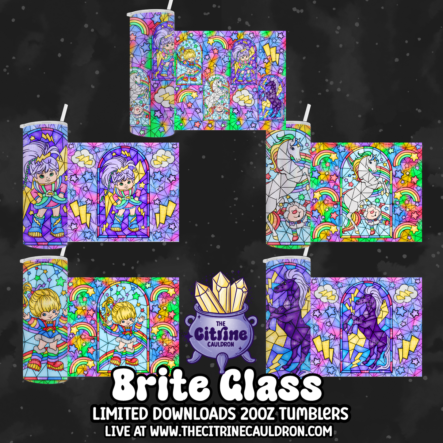 Brite Glass - PNG Wrap for Sublimation 20oz Tumbler