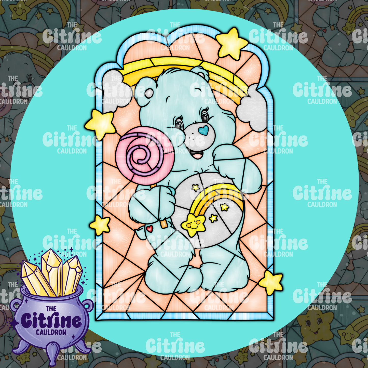 Care Glass - Sublimation PNG