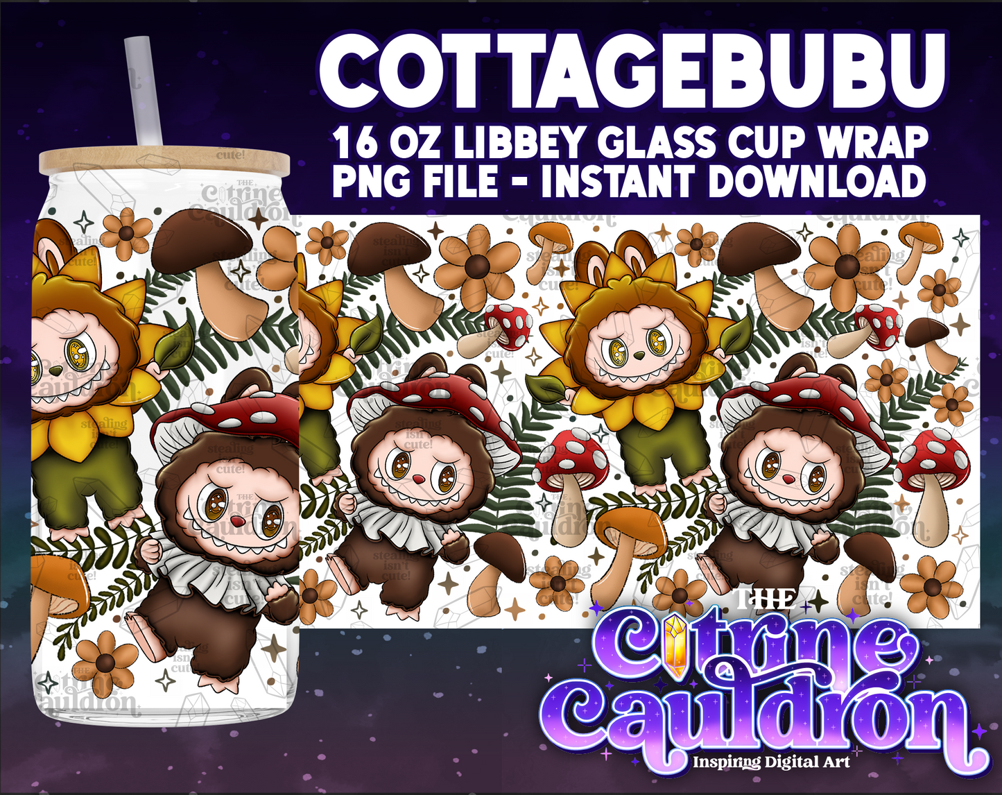 PopNow - PNG Wrap for Libbey 16oz Glass Can