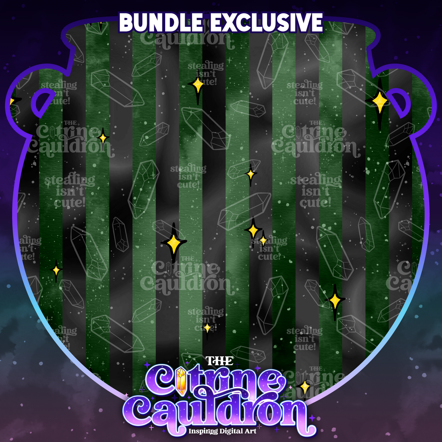 Cryptid Gallery Collection - Seamless & PNG Bundle SMALL SHOP