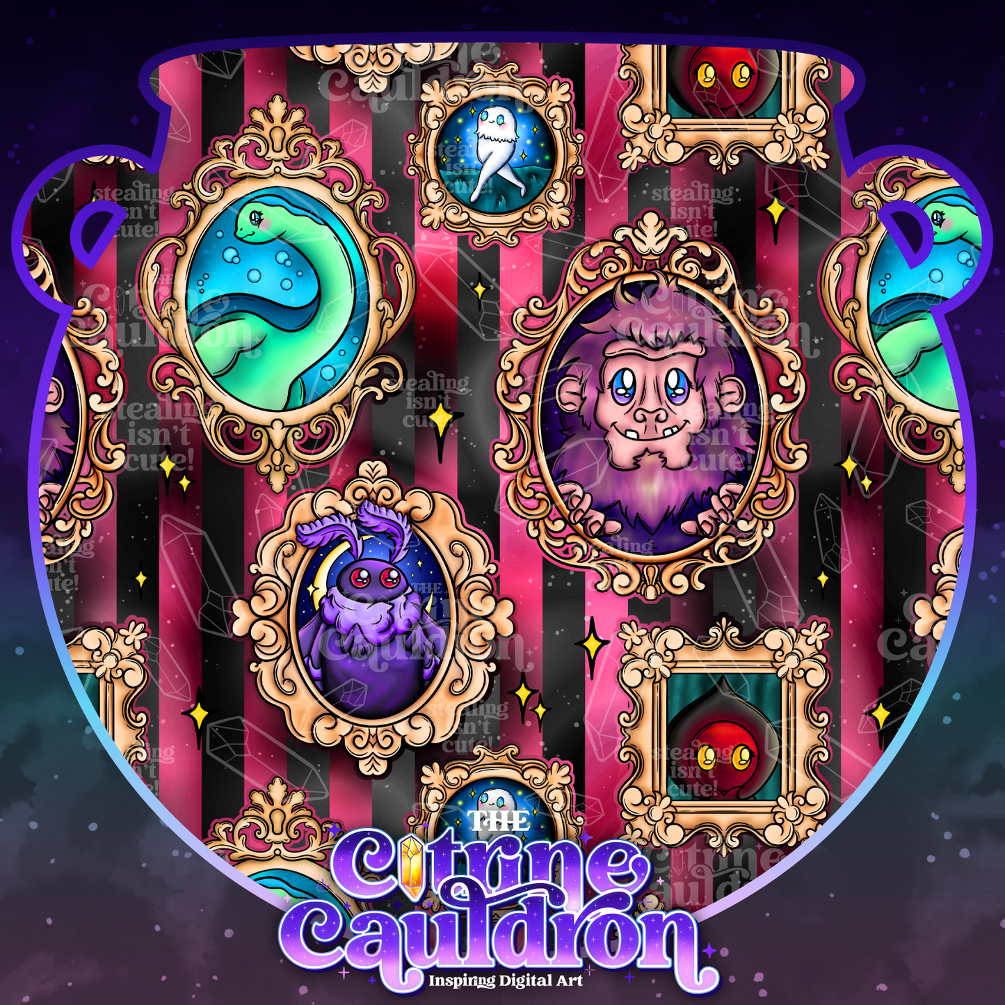 Cryptid Gallery - Seamless
