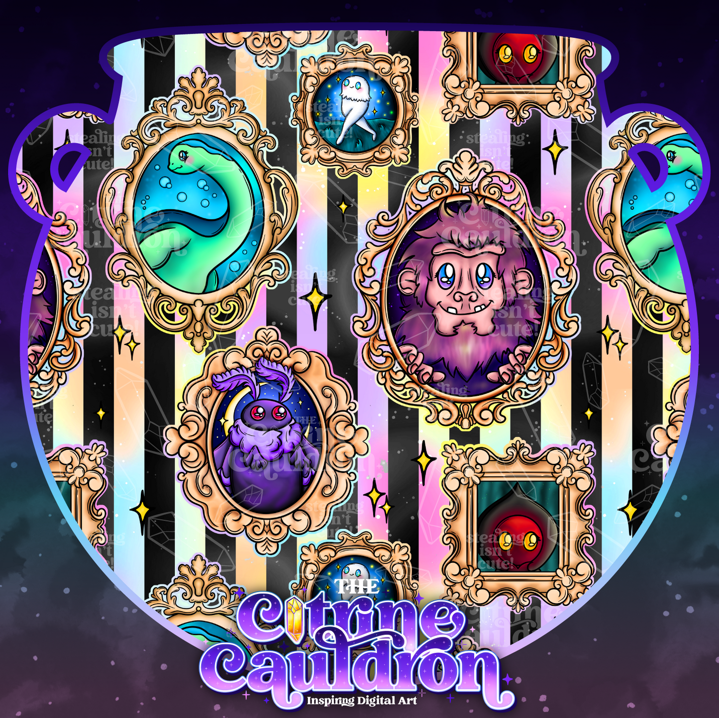 Cryptid Gallery - Seamless