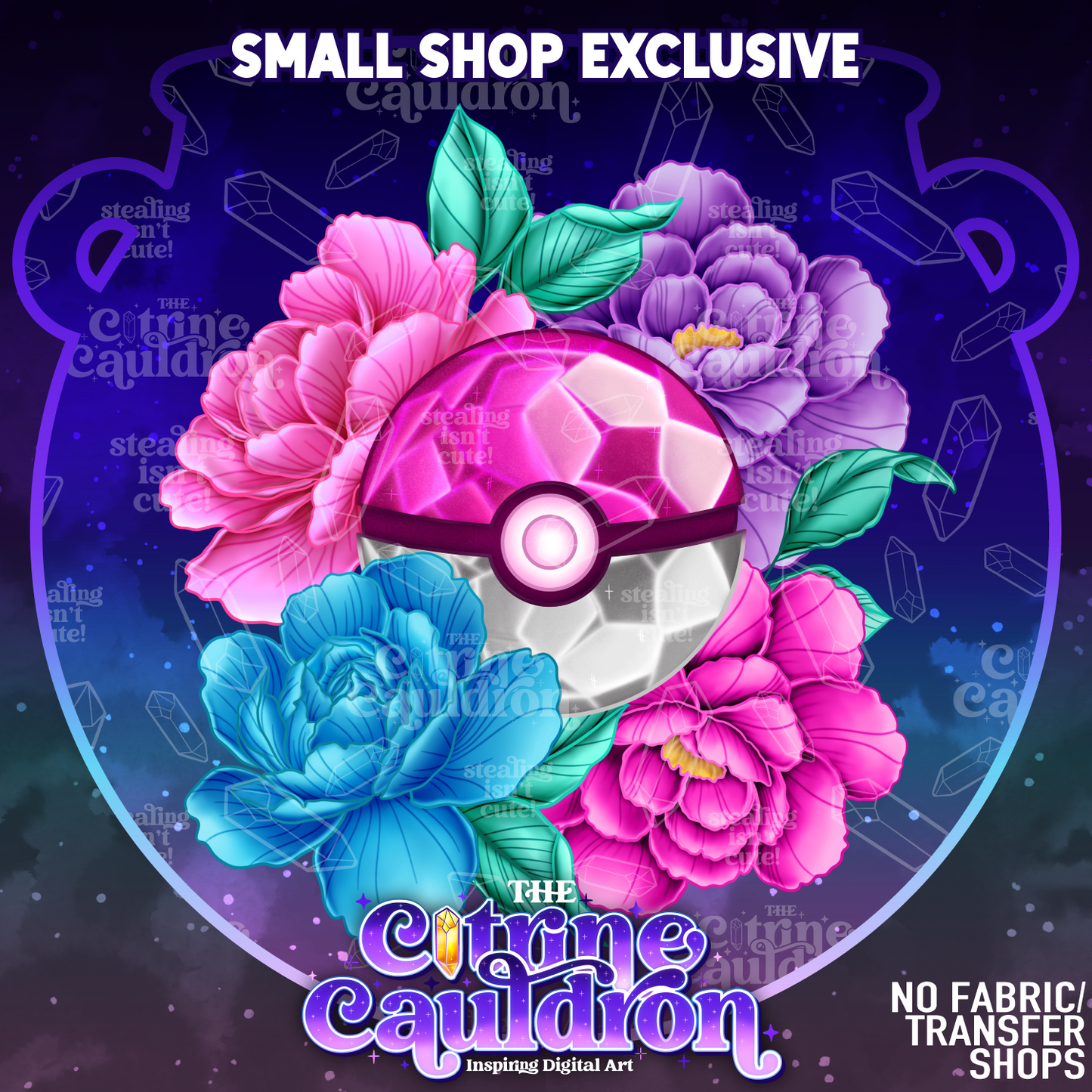 Poke Cuties Collection - Seamless & PNG Bundle - SMALL SHOP