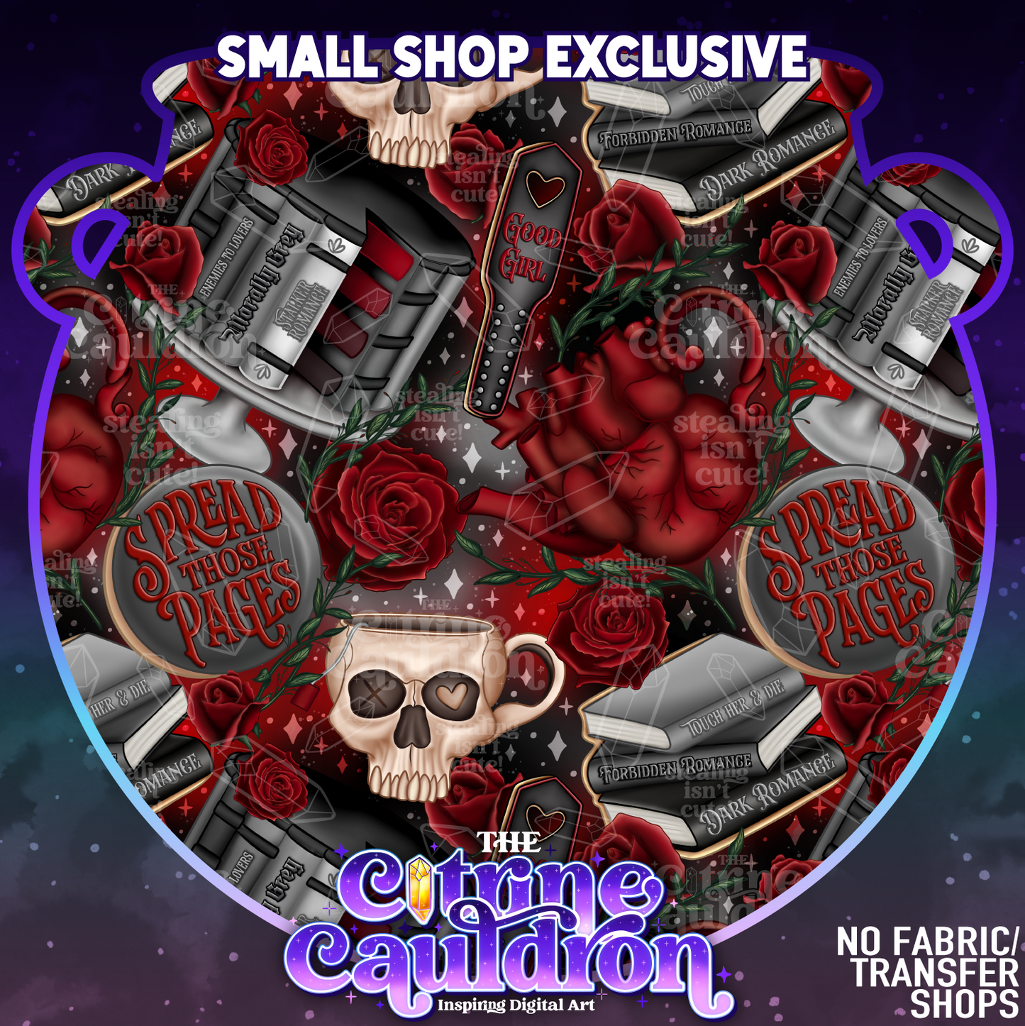 Dark Romance Tea Party - Seamless