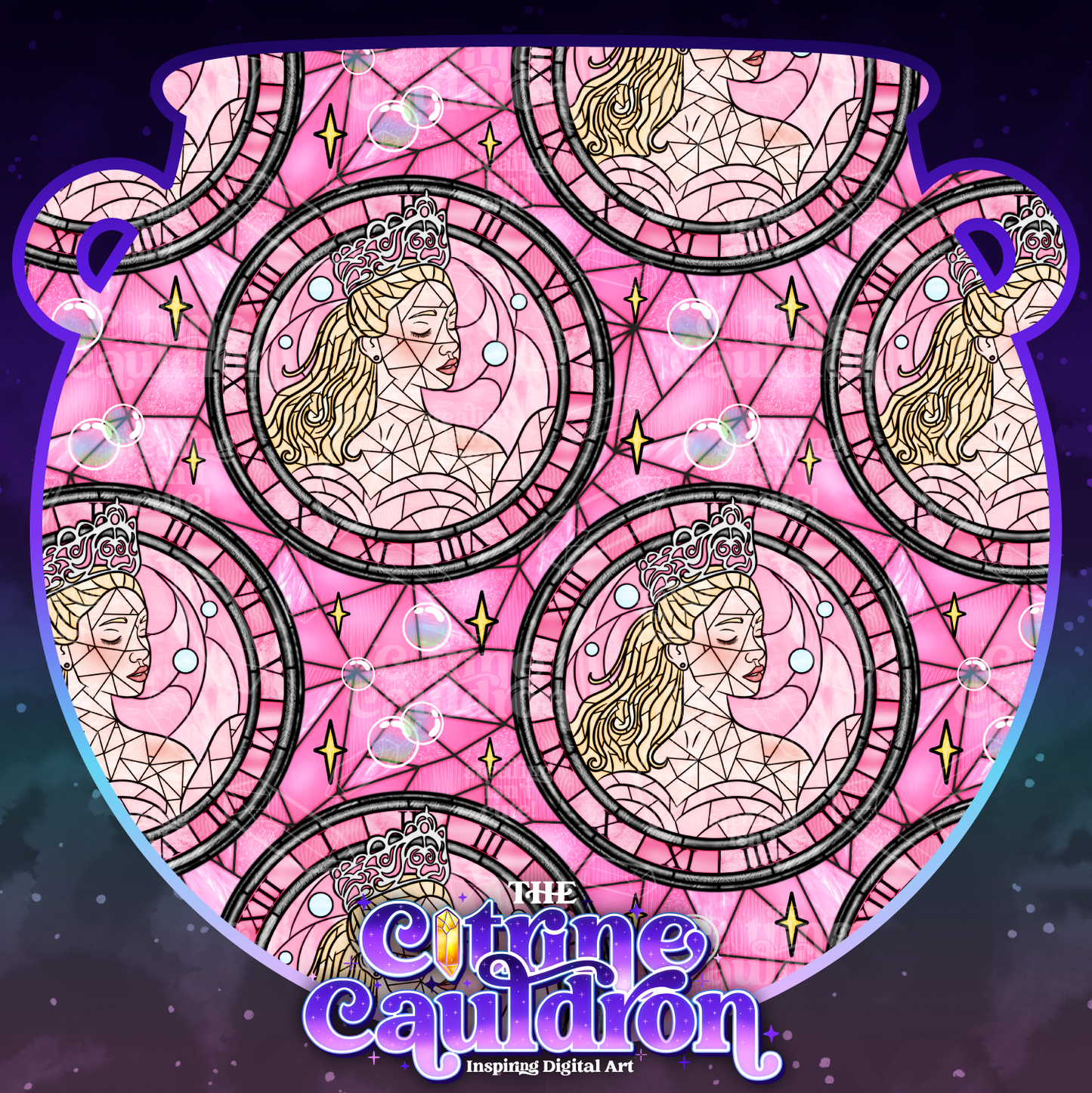 Defy Glass Pink Witch - Seamless