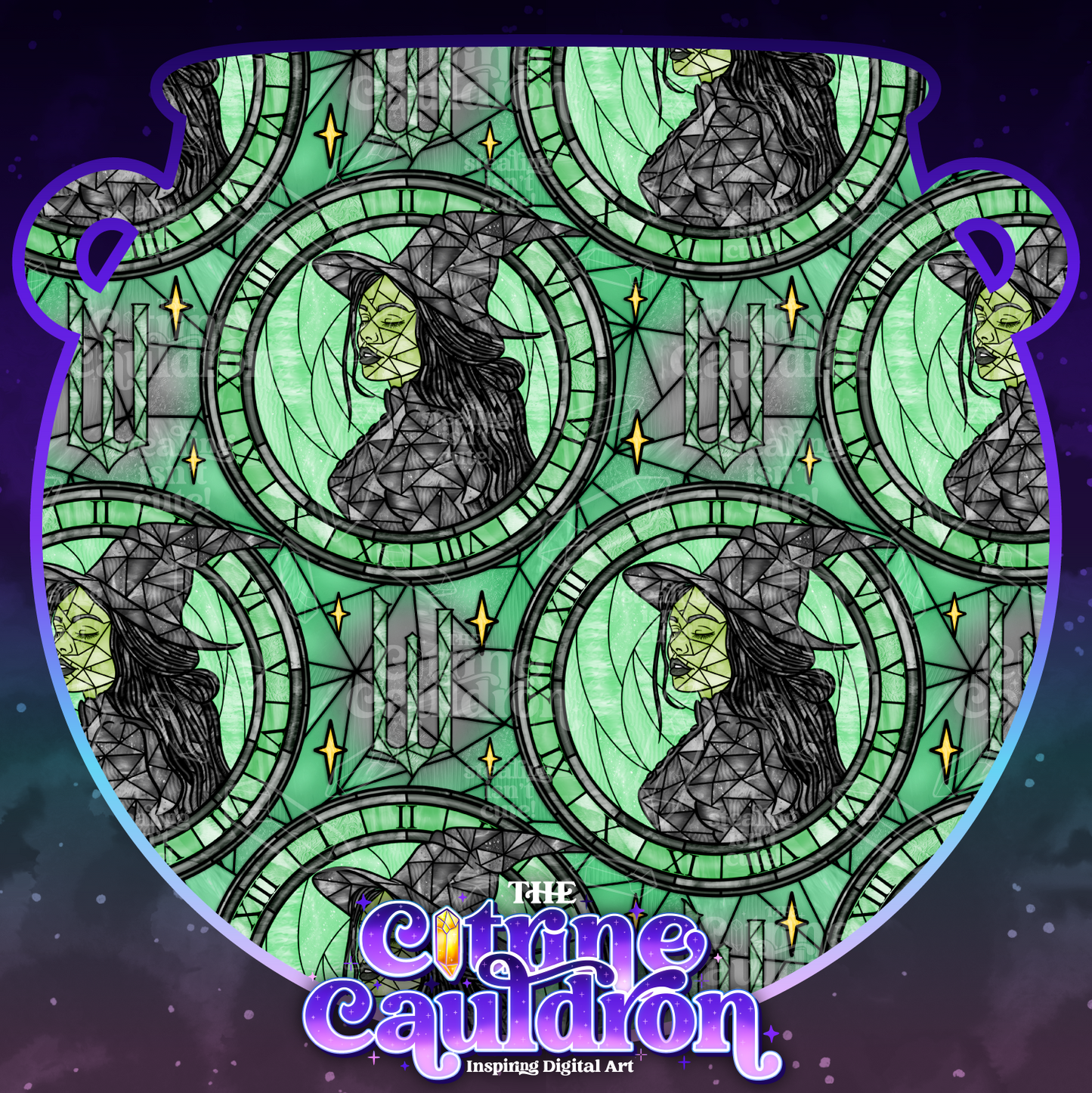 Defy Glass Green Witch - Seamless