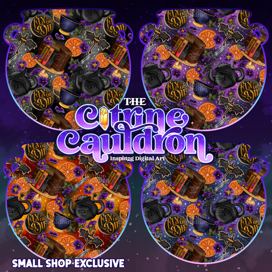 Dragon Tea Party - Seamless
