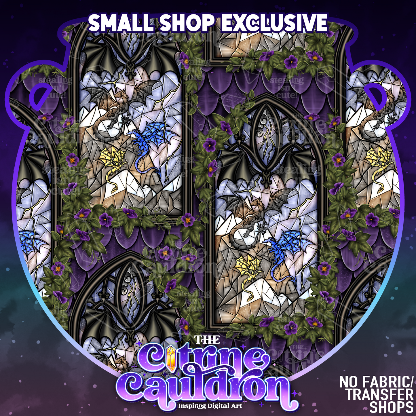 Dragons Flight Glass - Seamless