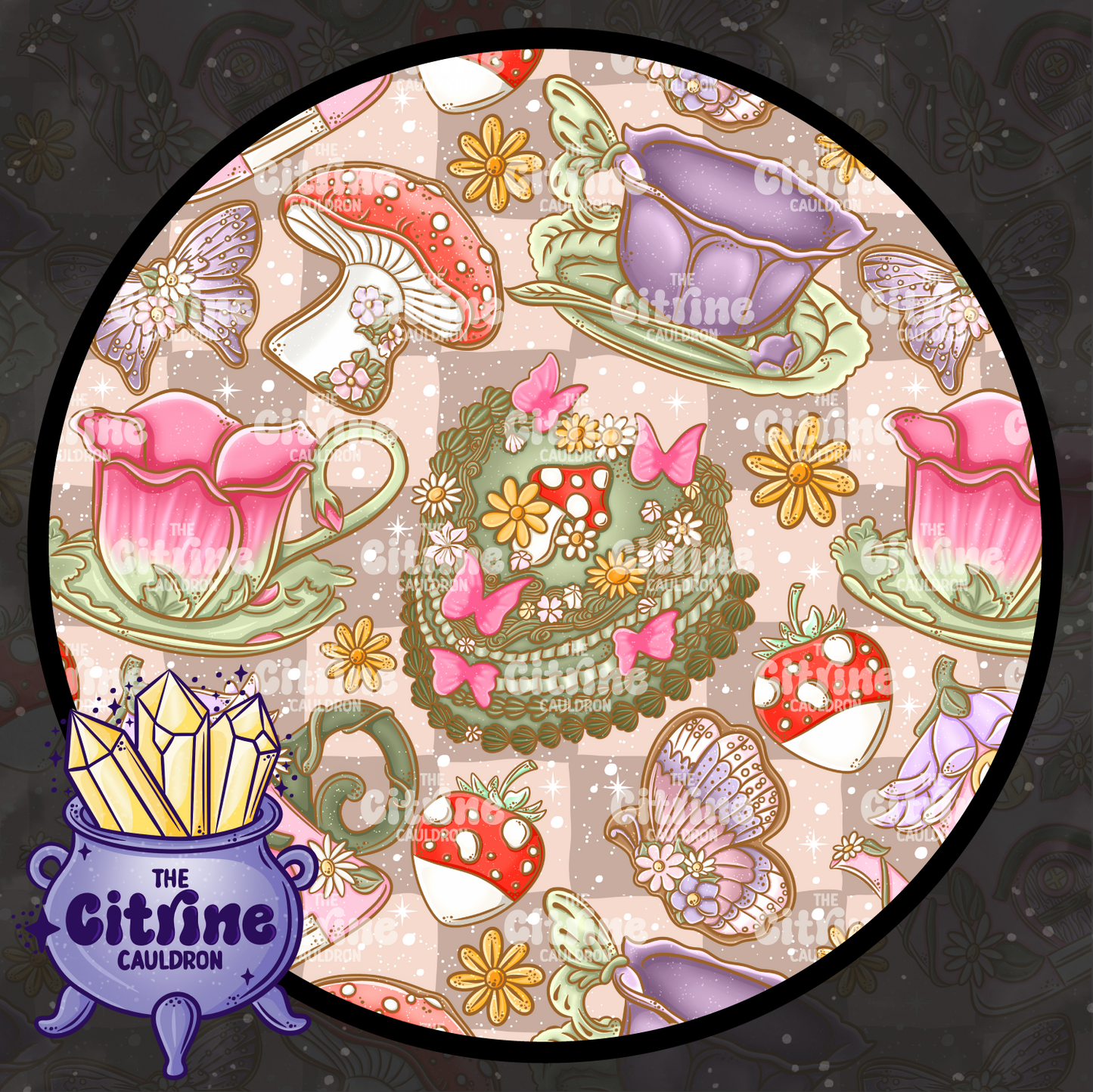 Fairy Tea Party - Seamless