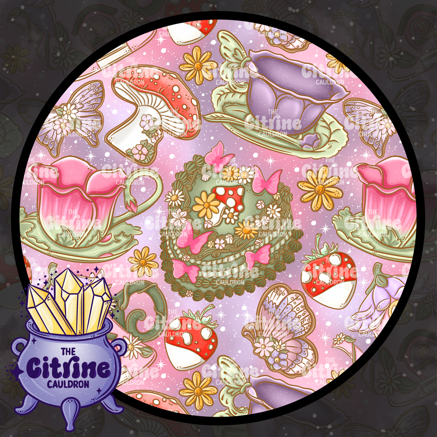 Fairy Tea Party - Seamless