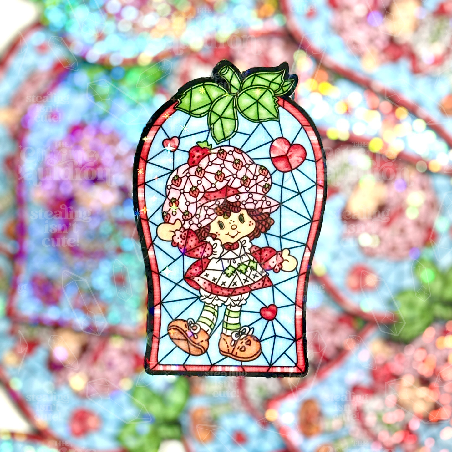 Strawberry Glass - Sticker
