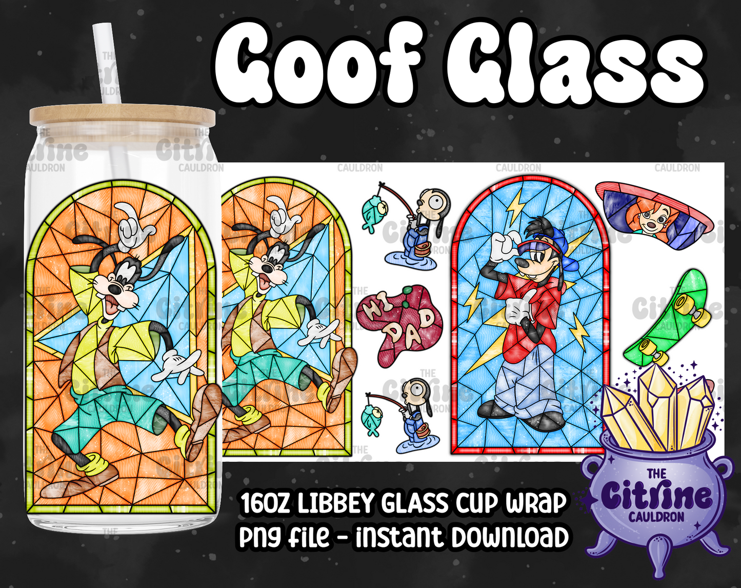 Goof Glass - PNG Wrap for Libbey 16oz Glass Can