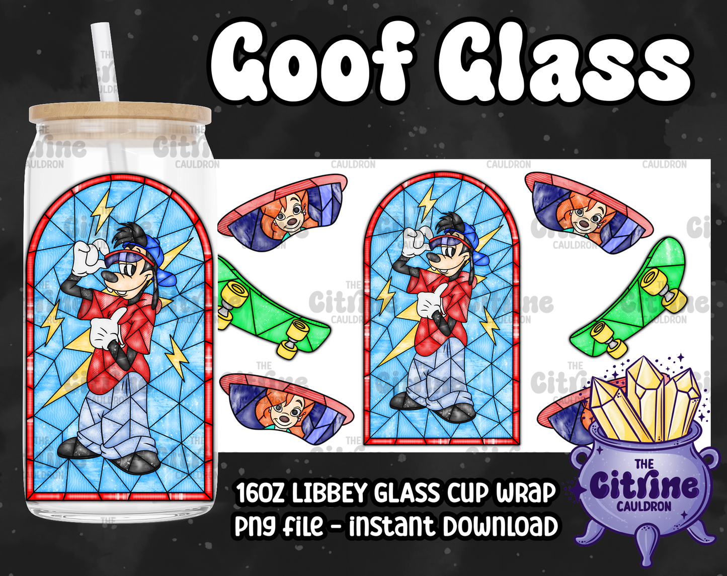 Goof Glass - PNG Wrap for Libbey 16oz Glass Can