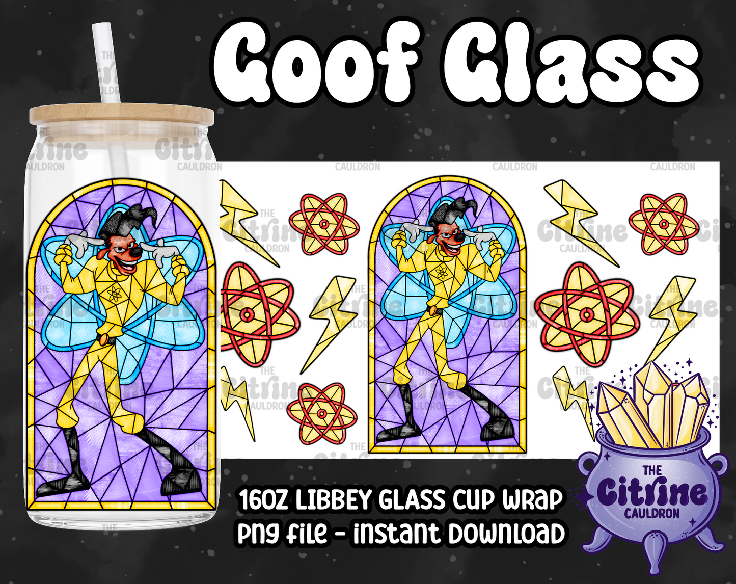 Goof Glass - PNG Wrap for Libbey 16oz Glass Can