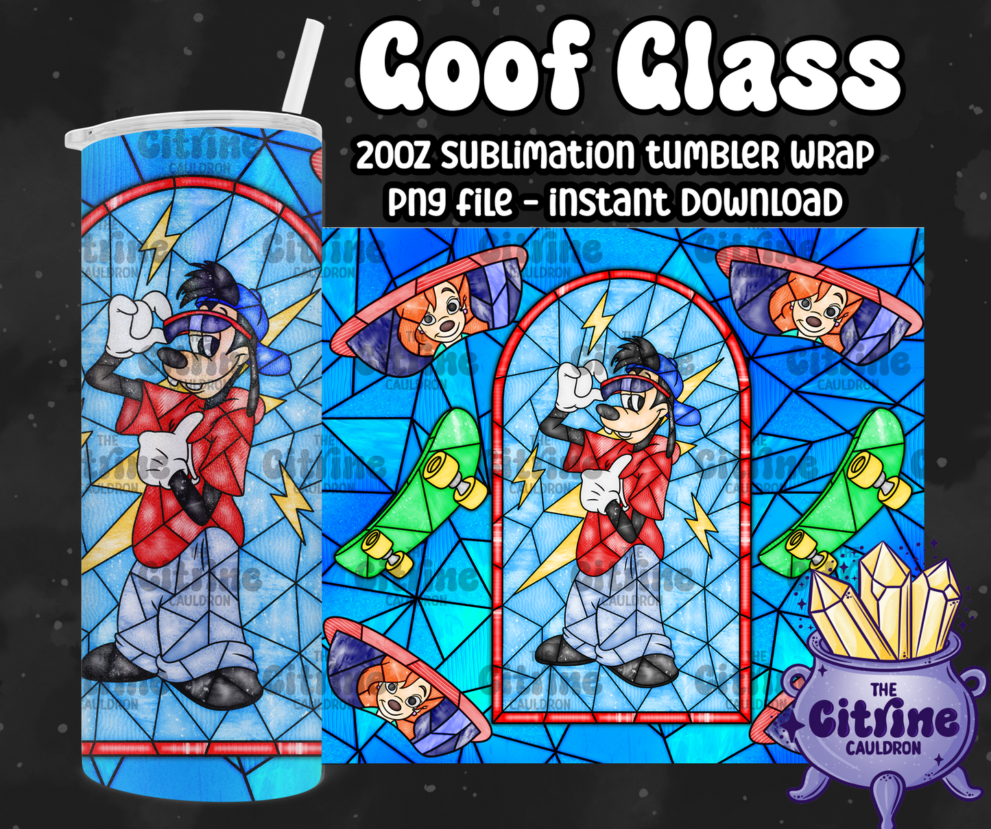 Goof Glass - PNG Wrap for Sublimation 20oz Tumbler