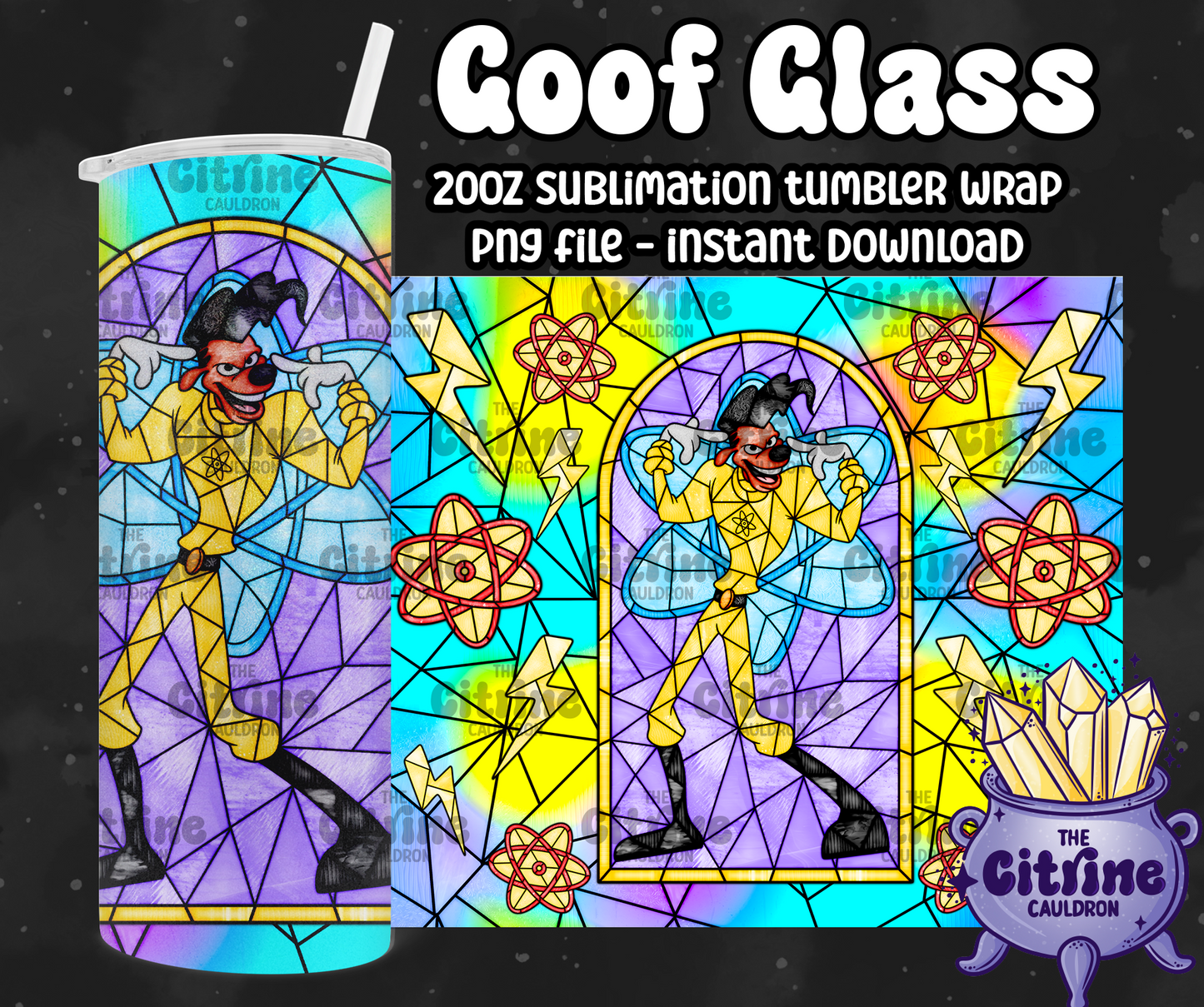 Goof Glass - PNG Wrap for Sublimation 20oz Tumbler